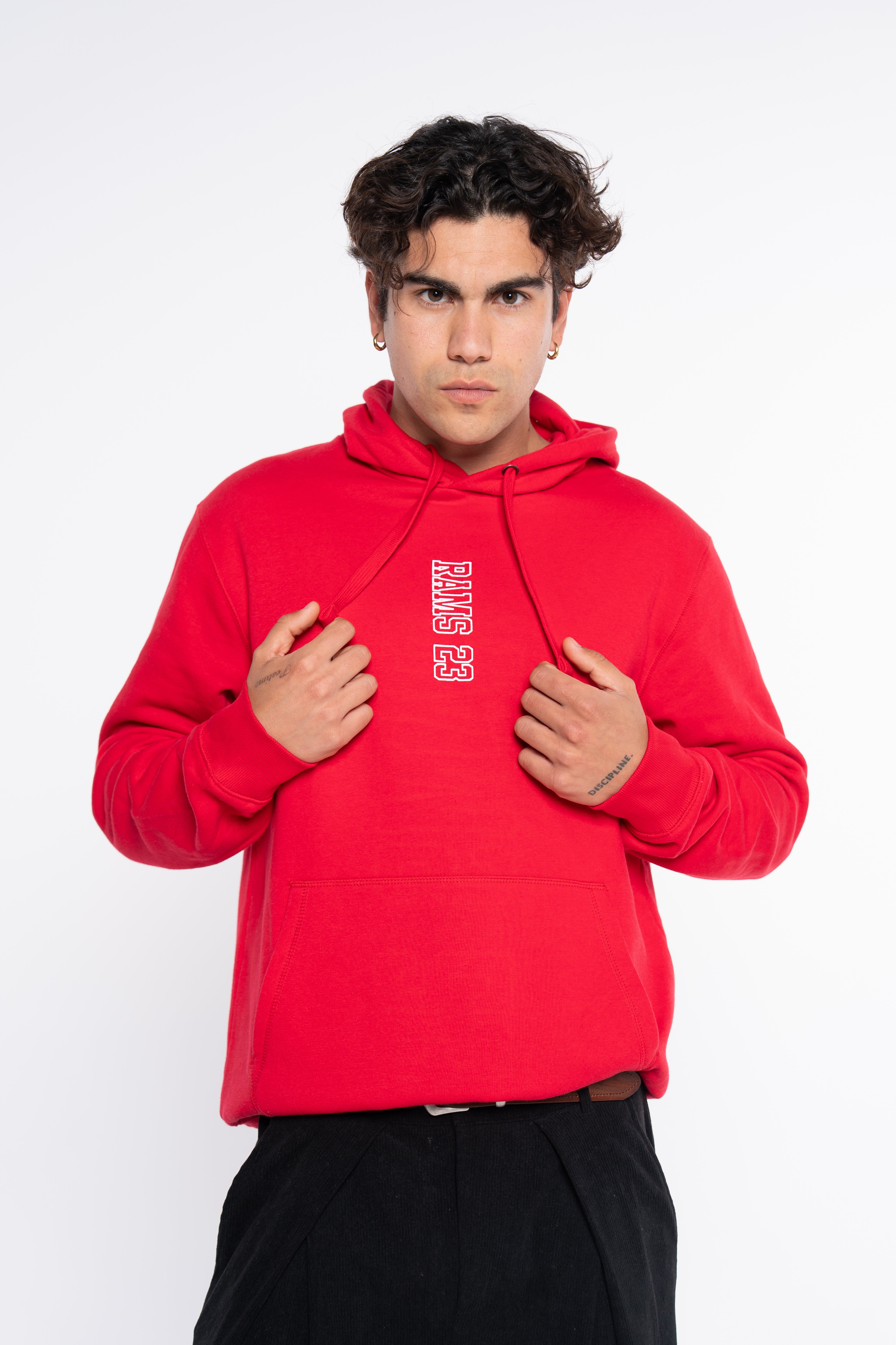 Sudadera RAMS23 SUDADERA VERTICAL ROJO – ROJO