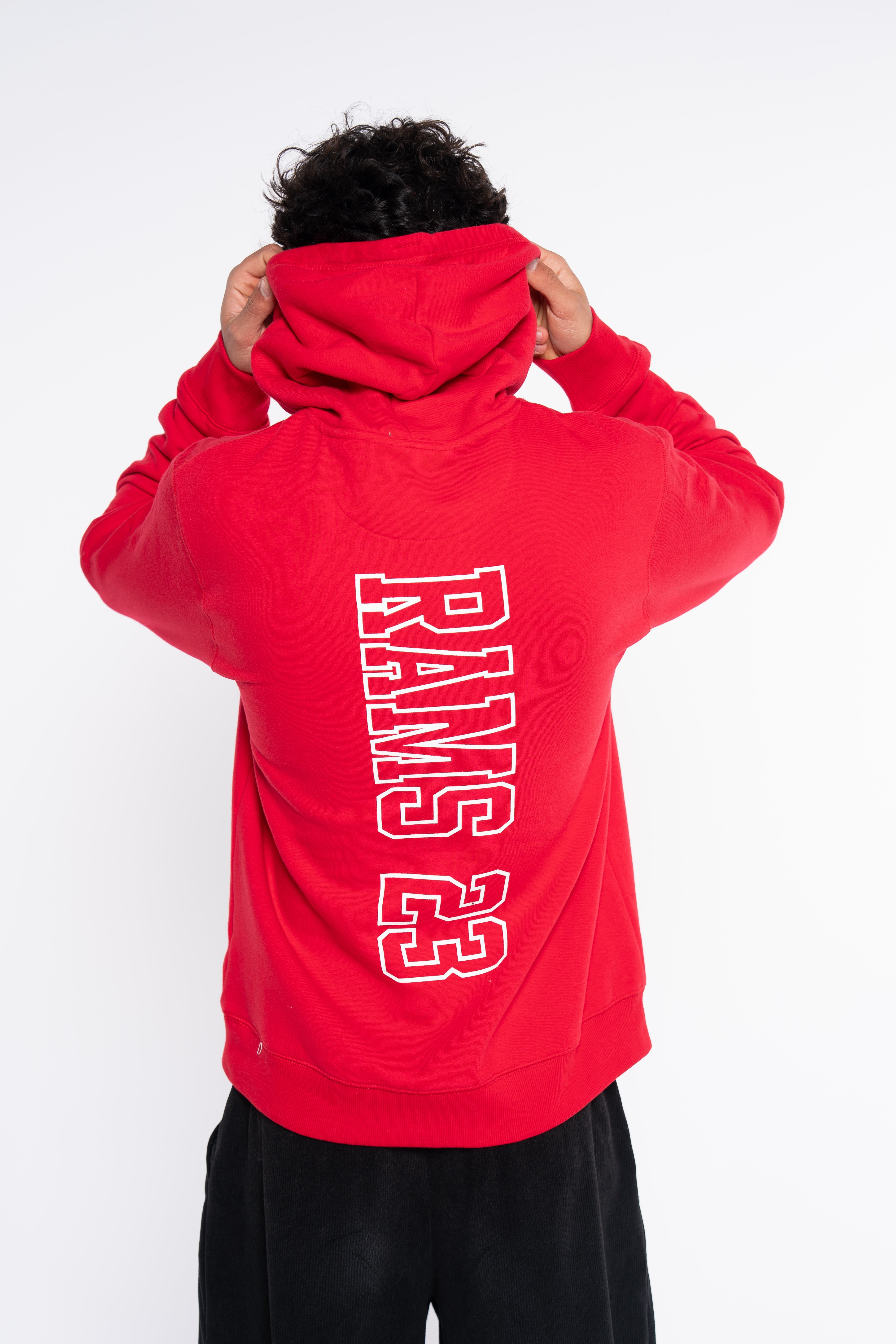 SUDADERA VERTICAL ROJO