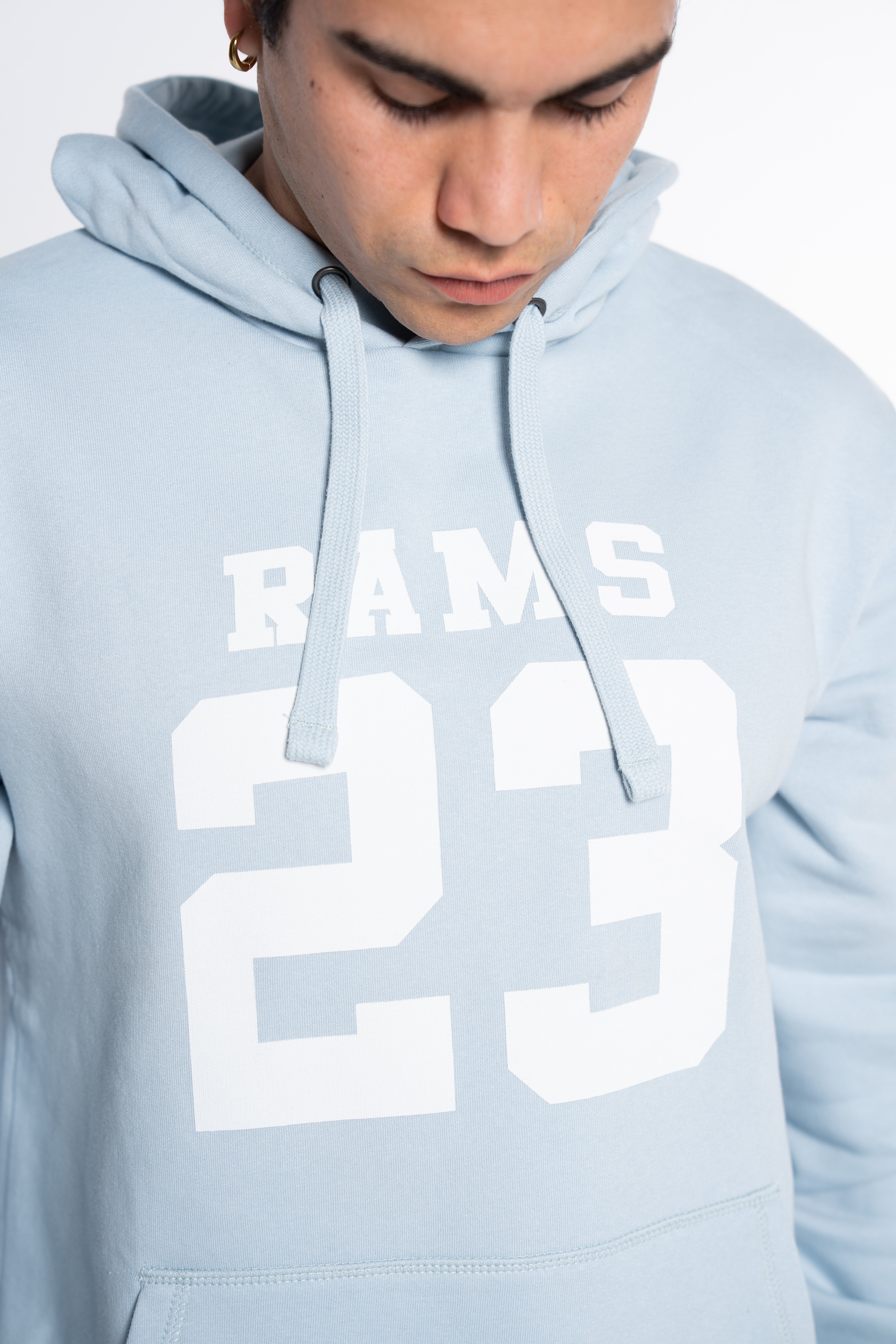 SUDADERA CLASSIC LOGO AZUL CLARO