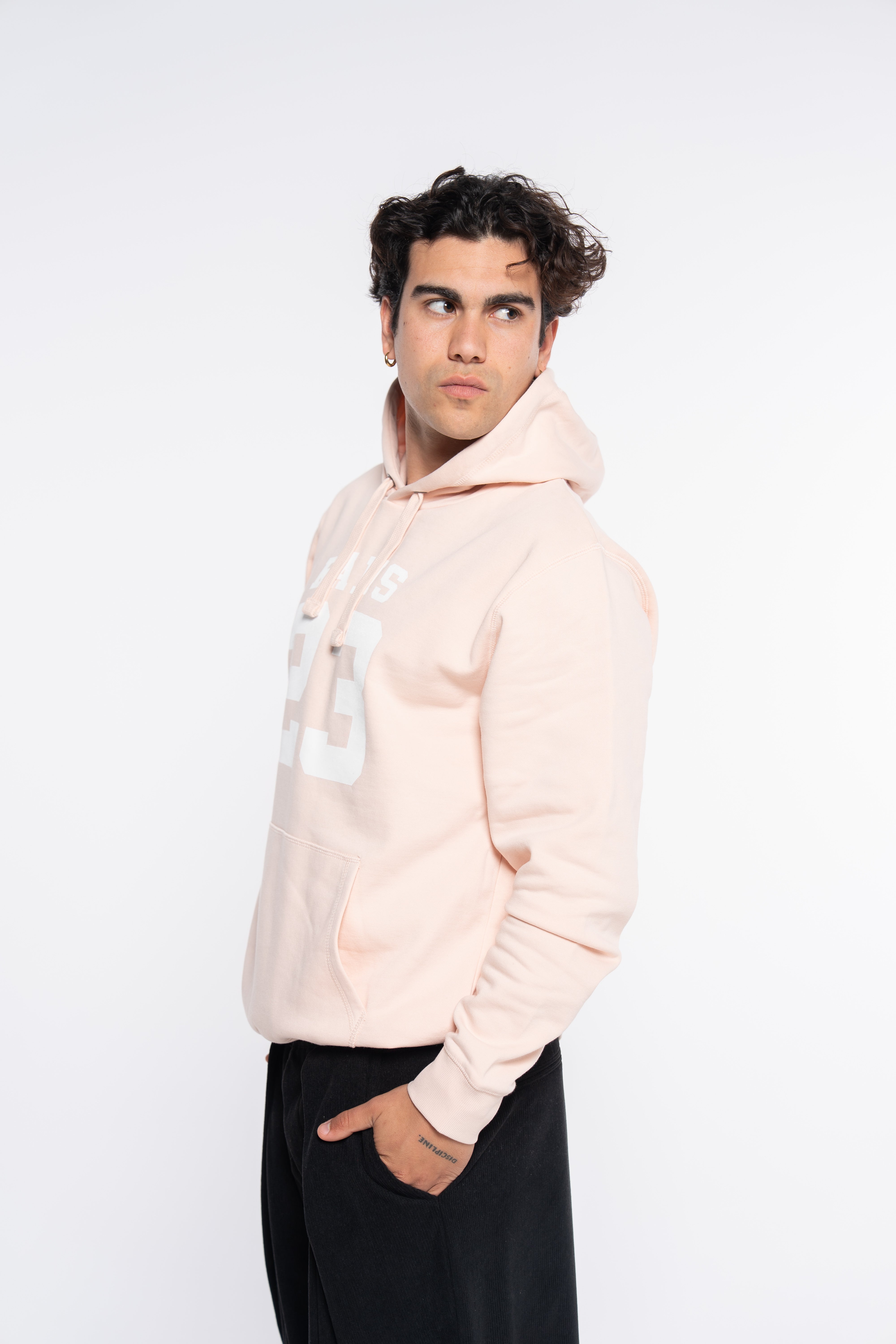 SUDADERA CLASSIC LOGO ROSA
