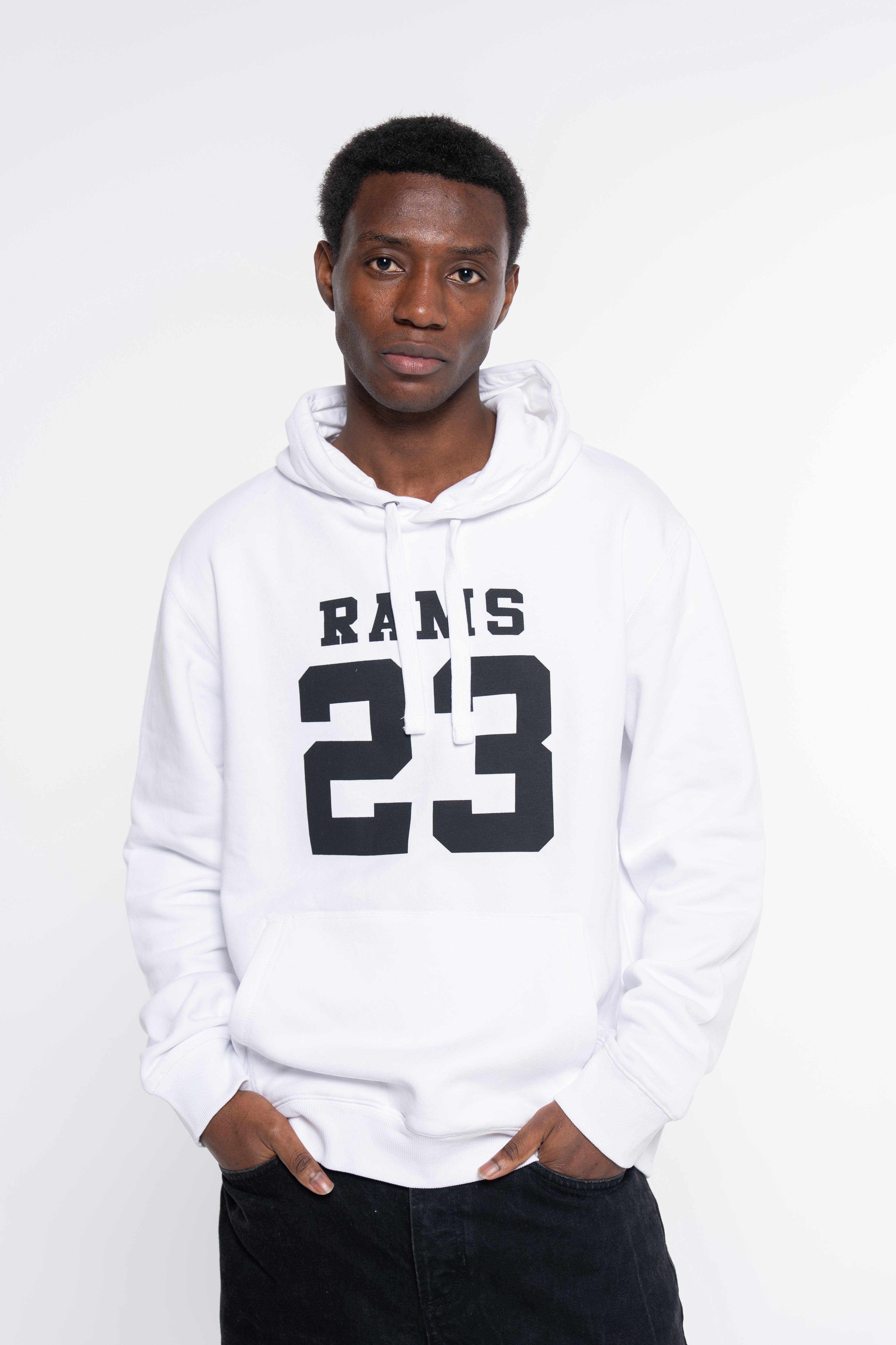 Sudadera RAMS23 SUDADERA CLASSIC LOGO BLANCO – BLANCO