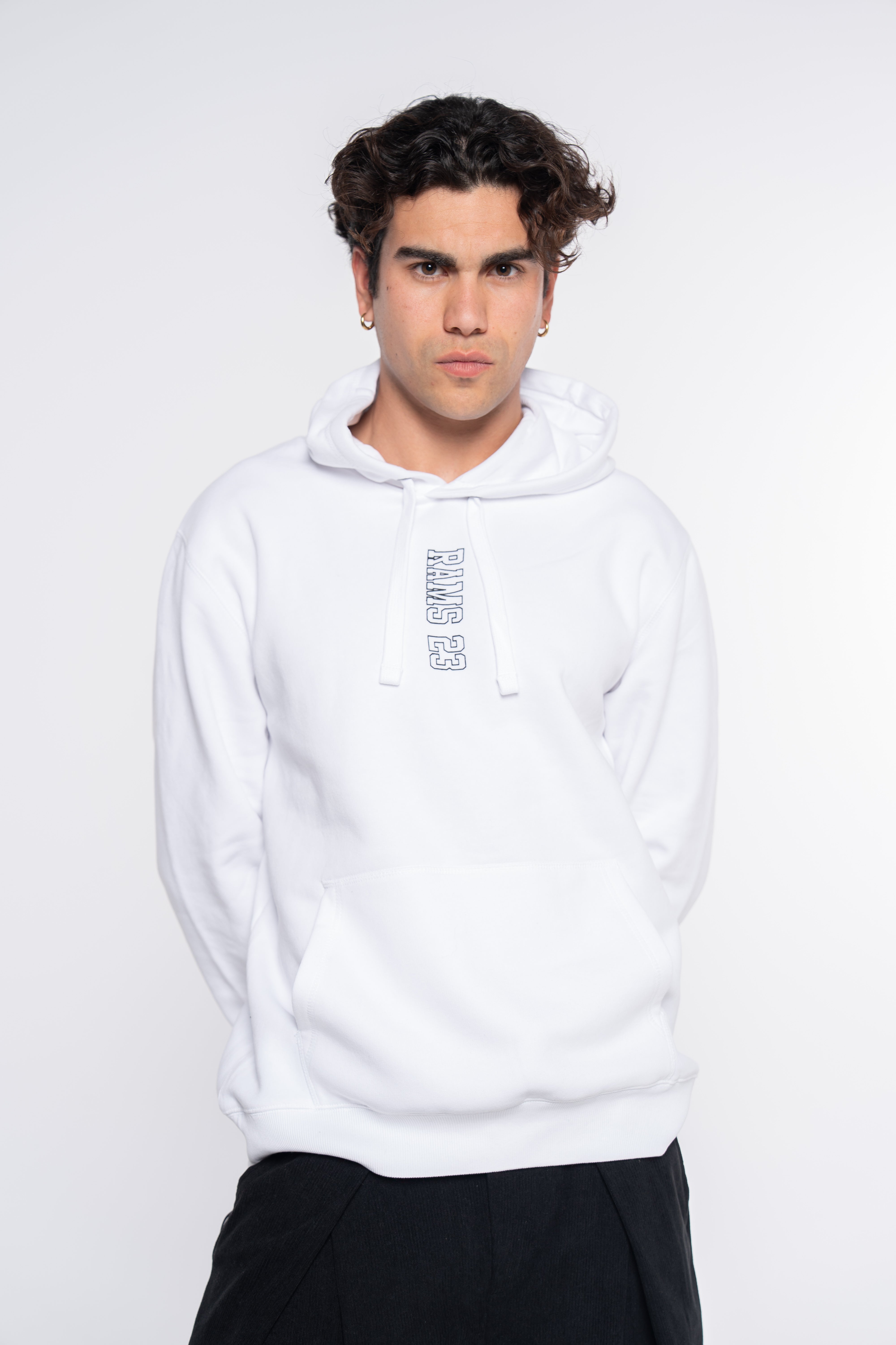Sudadera RAMS23 SUDADERA VERTICAL BLANCO – BLANCO