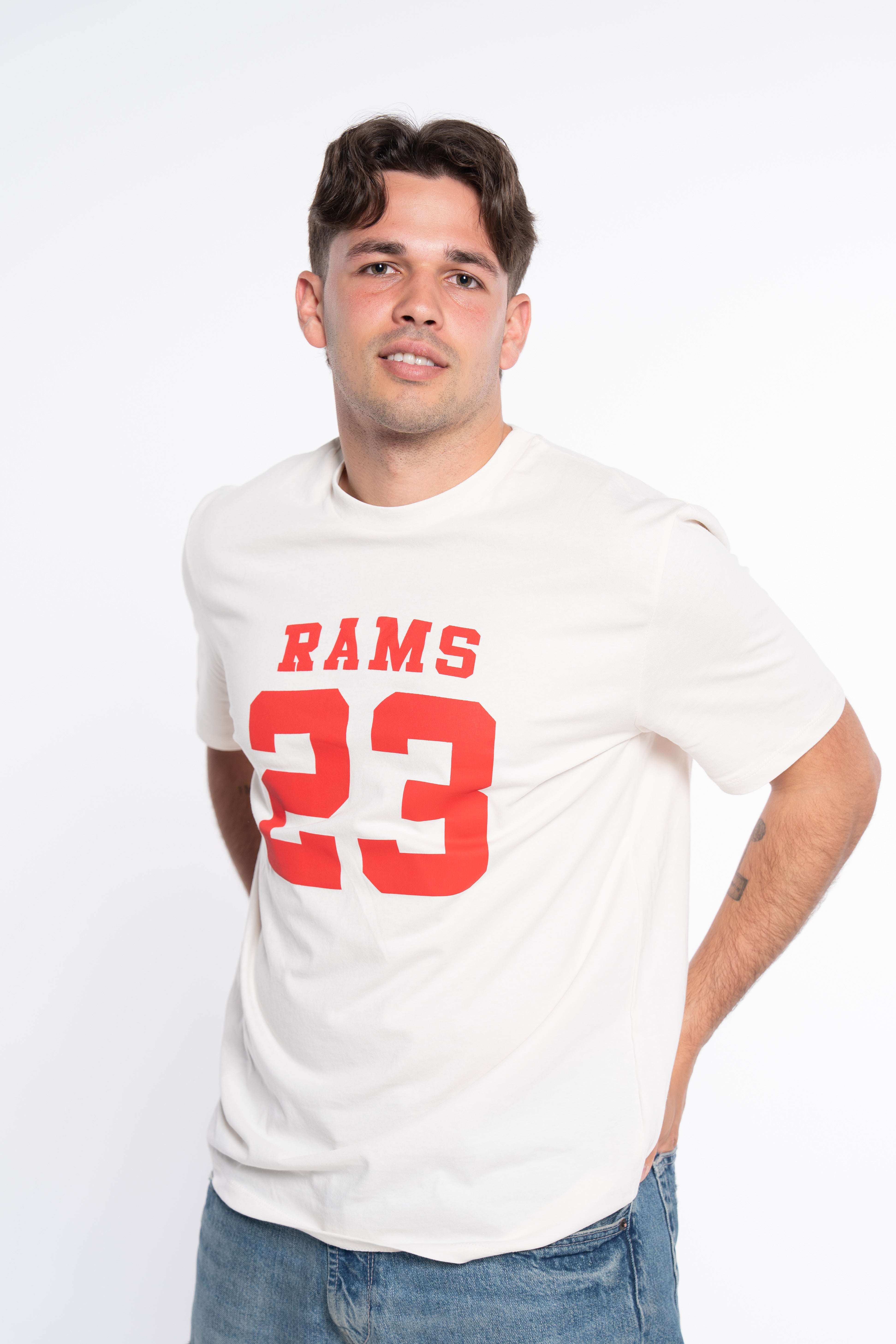 CAMISETA CLASSIC LOGO BLANCO ROTO
