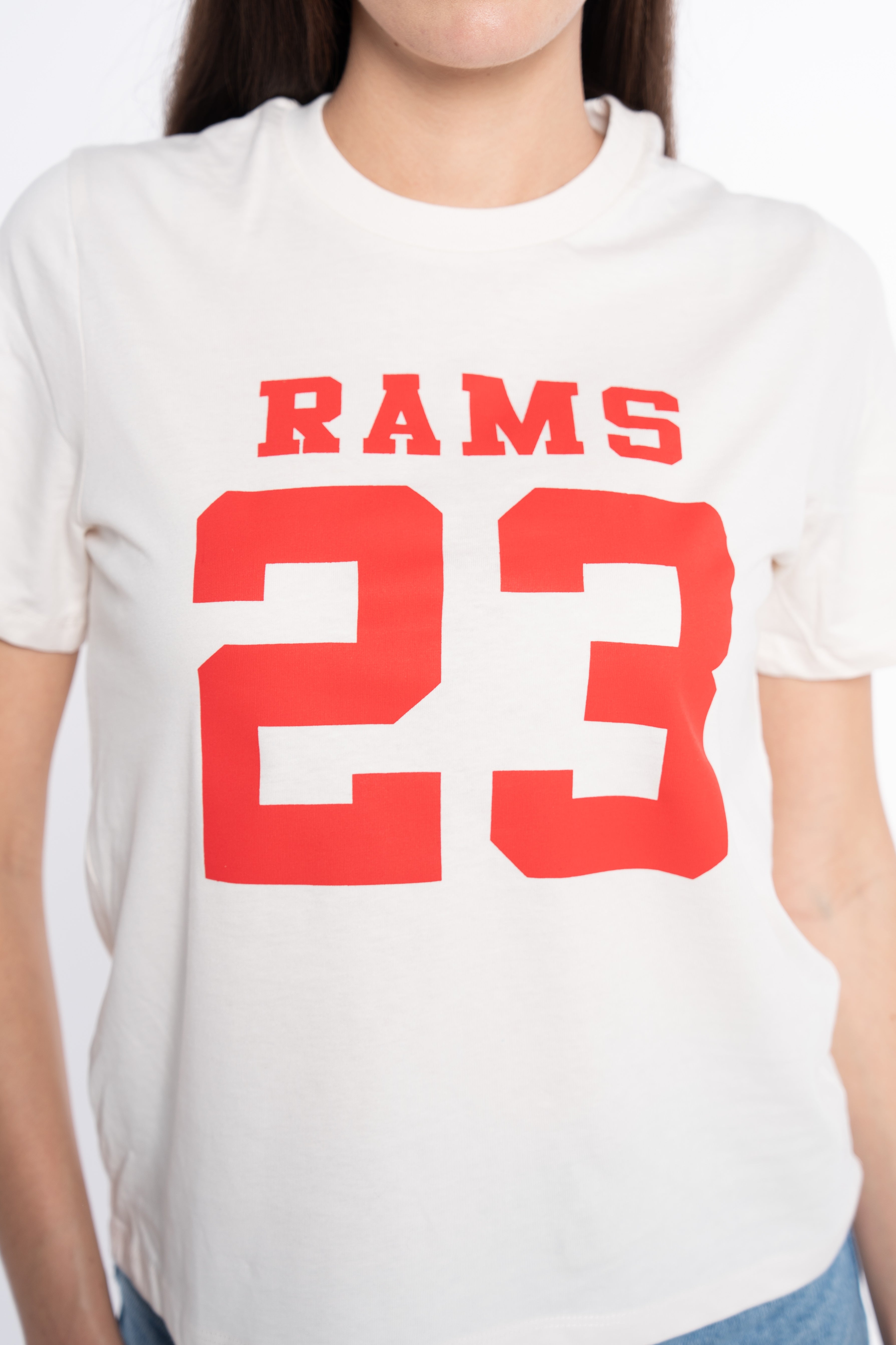 CAMISETA CLASSIC LOGO BLANCO ROTO