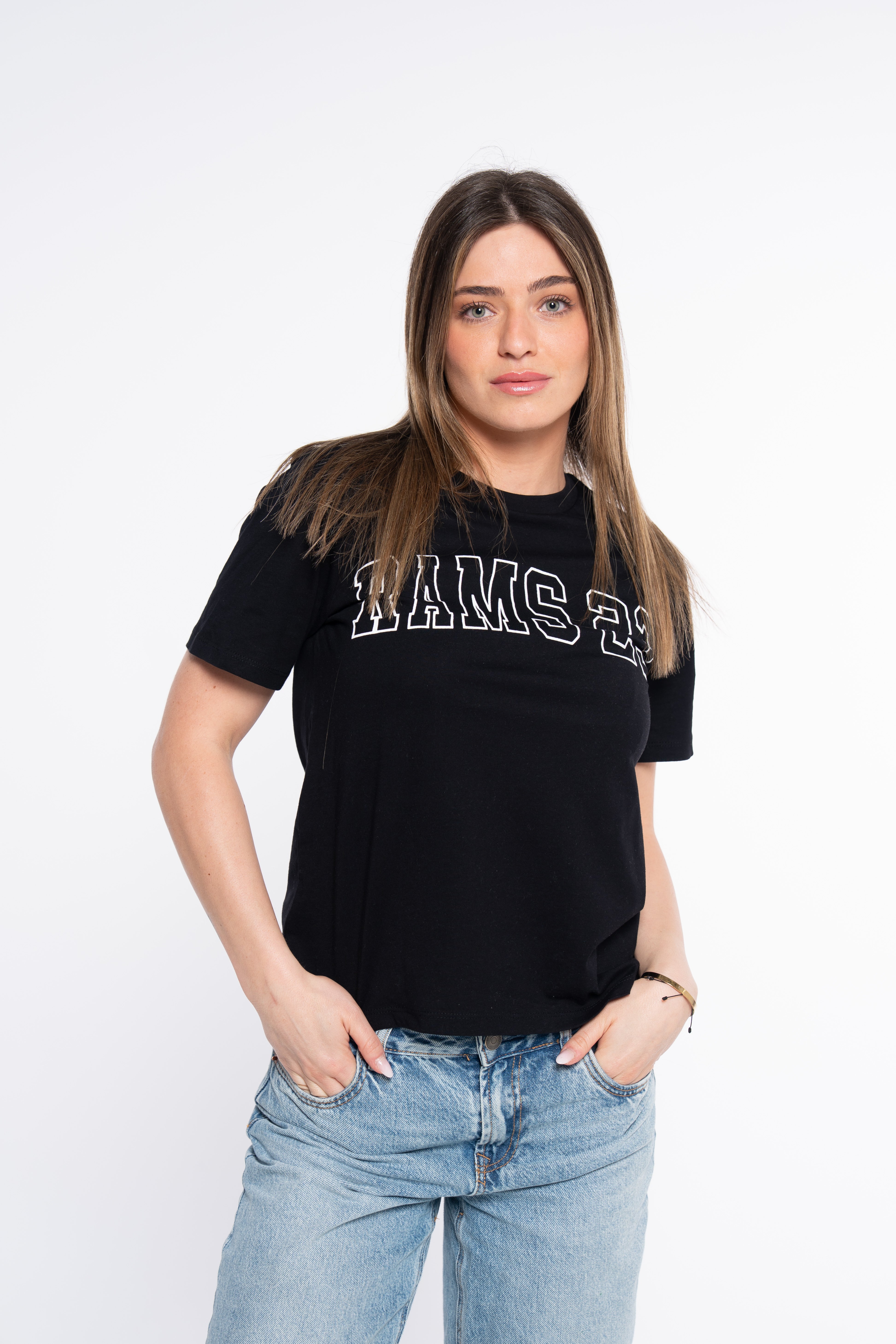 Camisetas RAMS23 CAMISETA CLASSIC UNIVERSITY NEGRO – NEGRO
