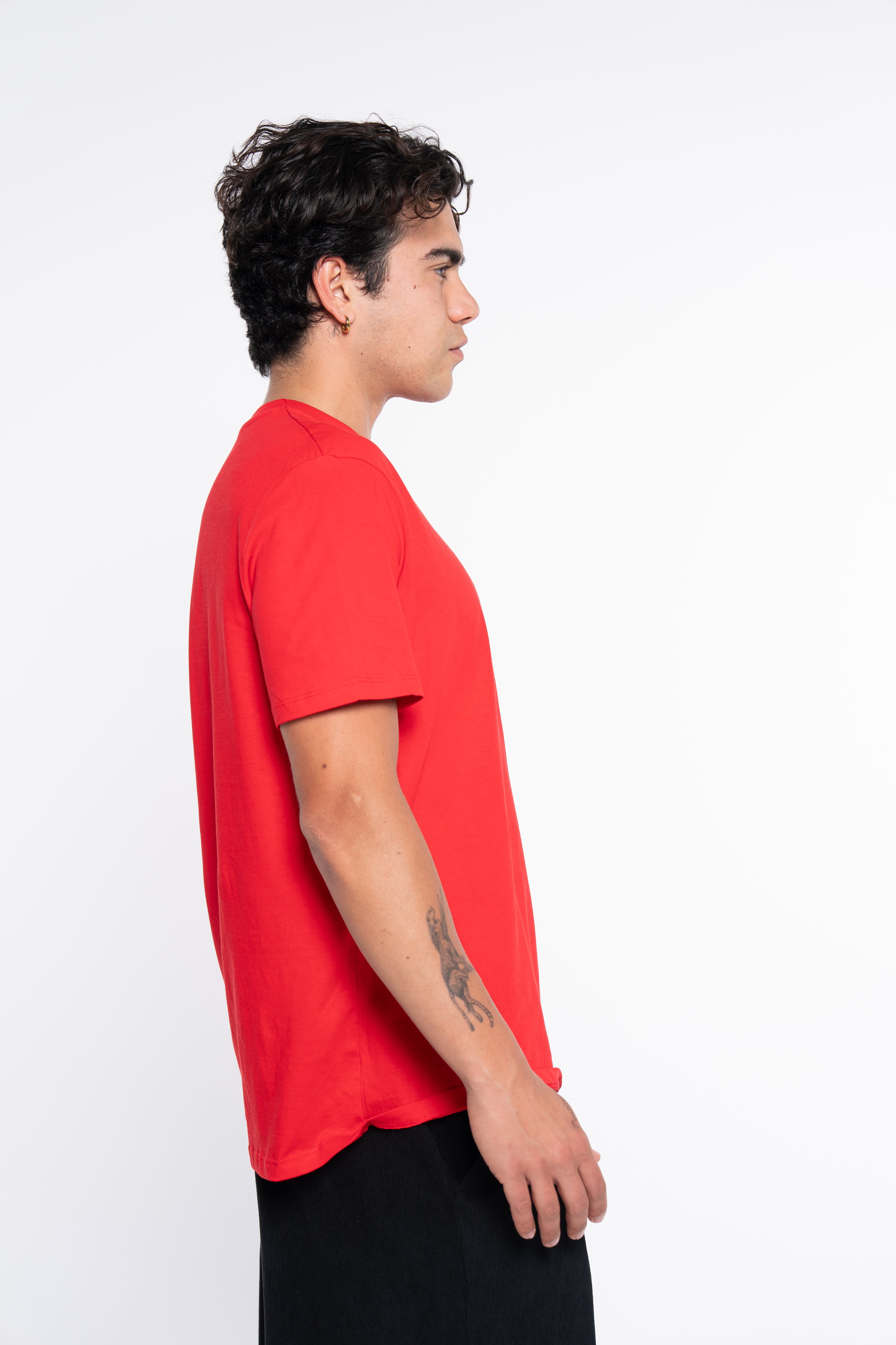 CAMISETA LOGO RECTANGULAR ROJO