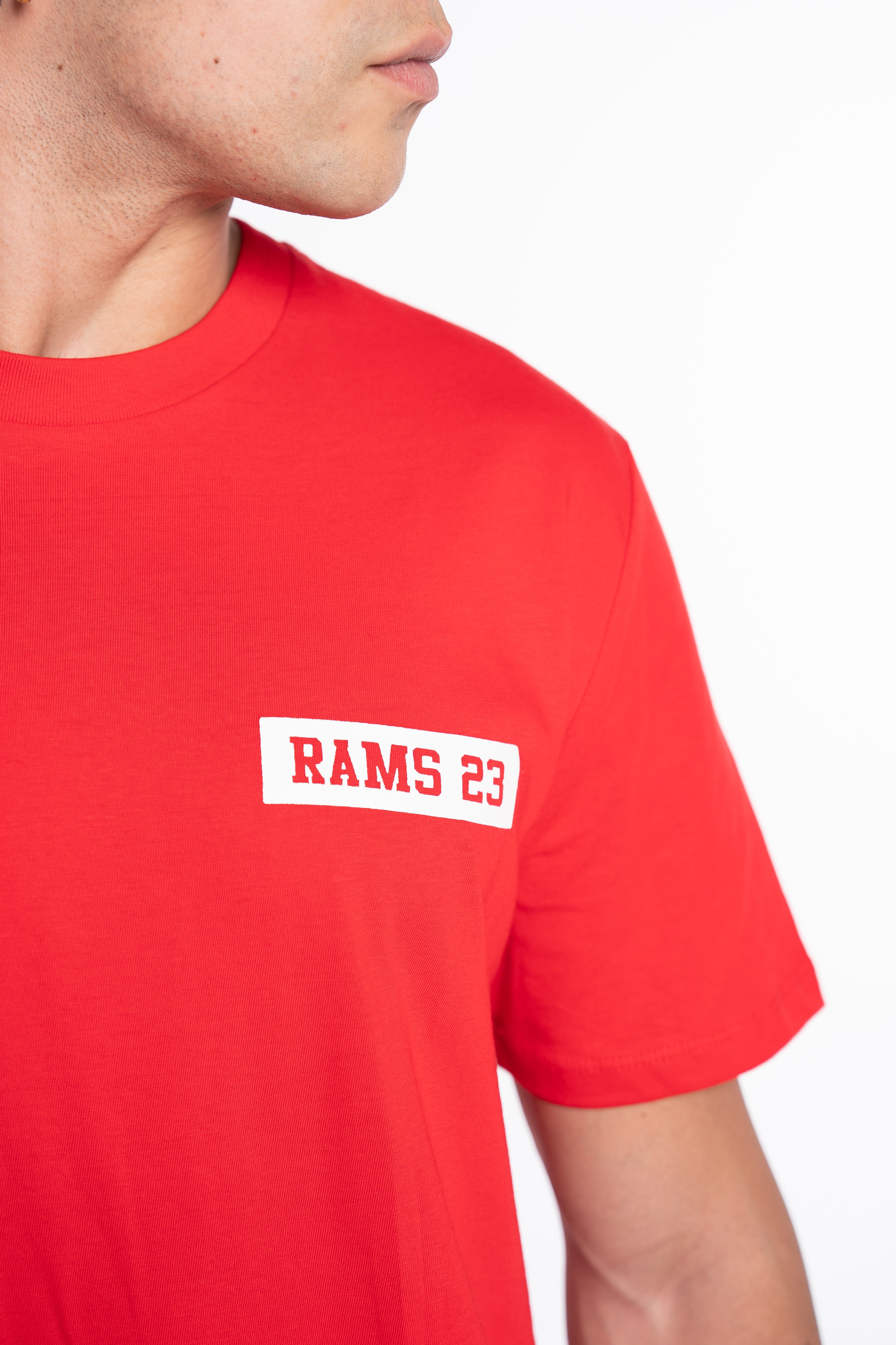 CAMISETA LOGO RECTANGULAR ROJO