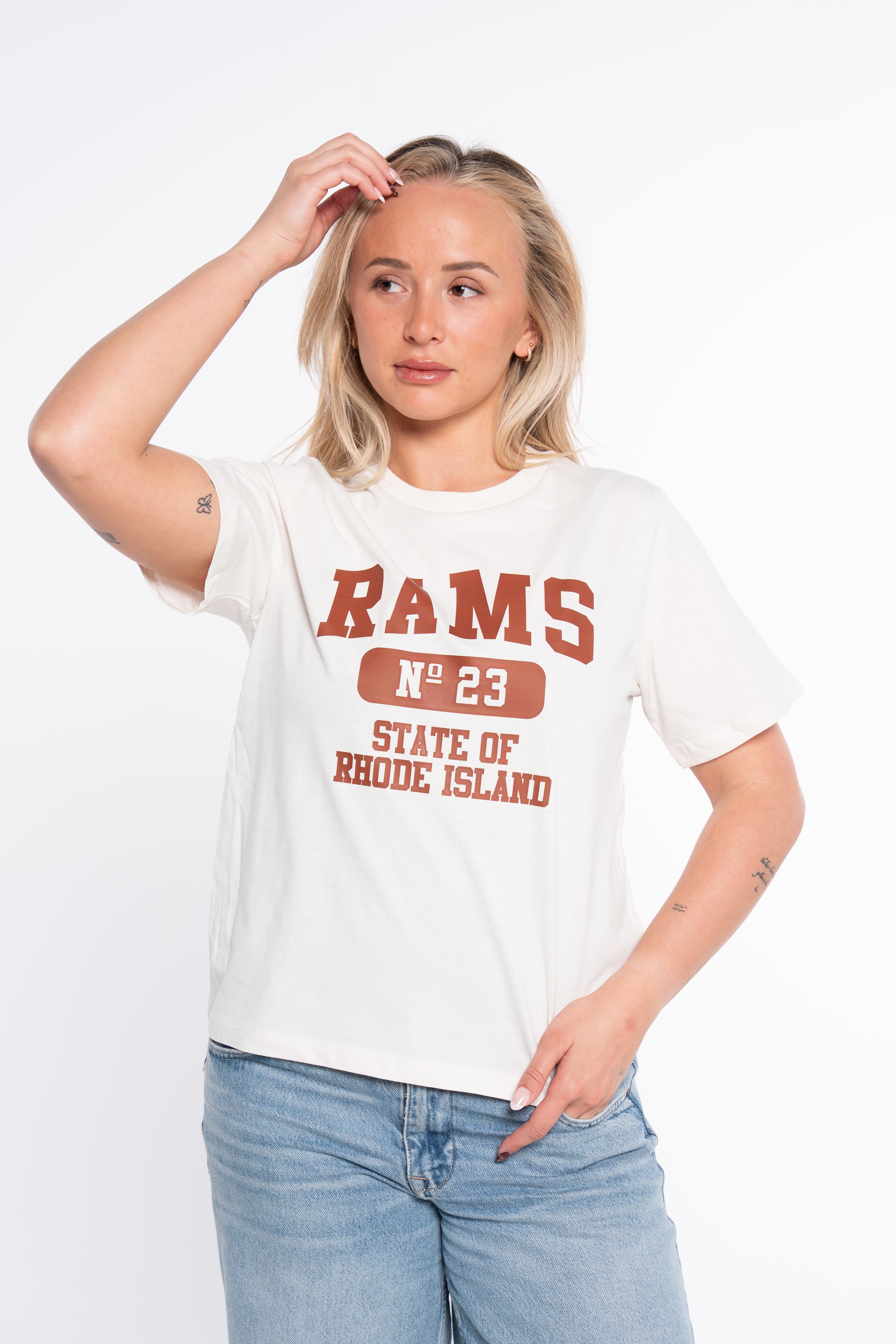 CAMISETA N23 BLANCO ROTO