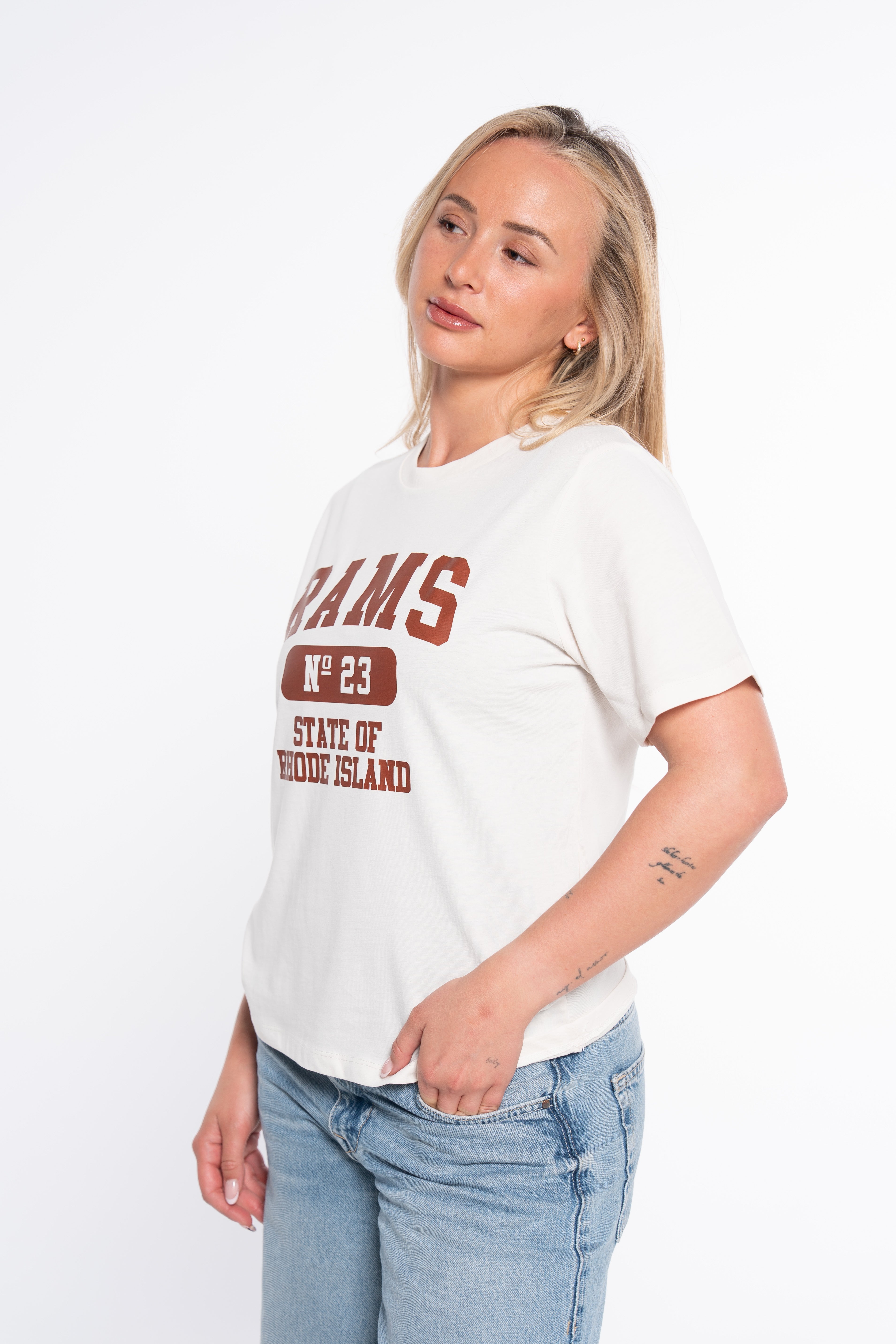 CAMISETA N23 BLANCO ROTO