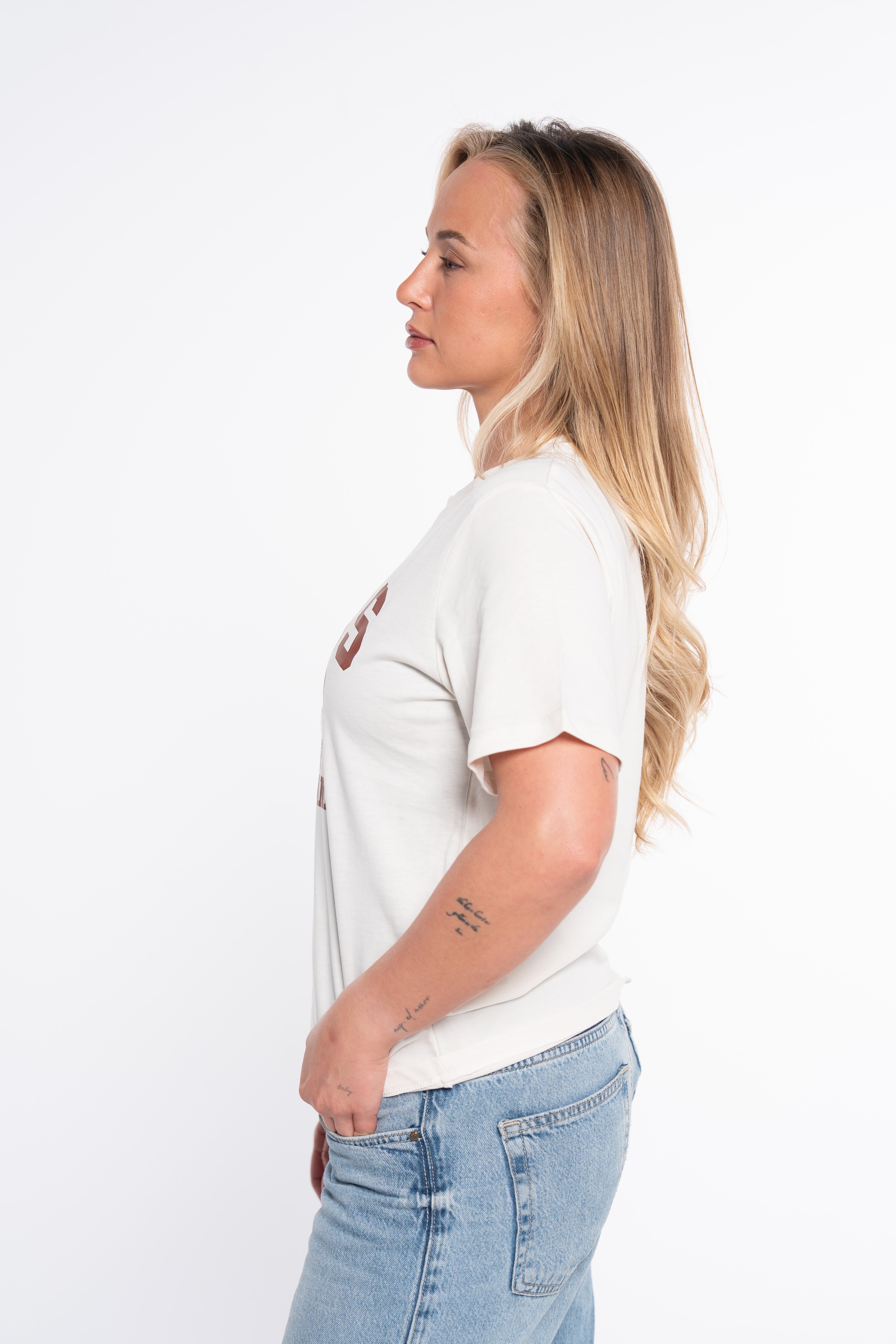 CAMISETA N23 BLANCO ROTO