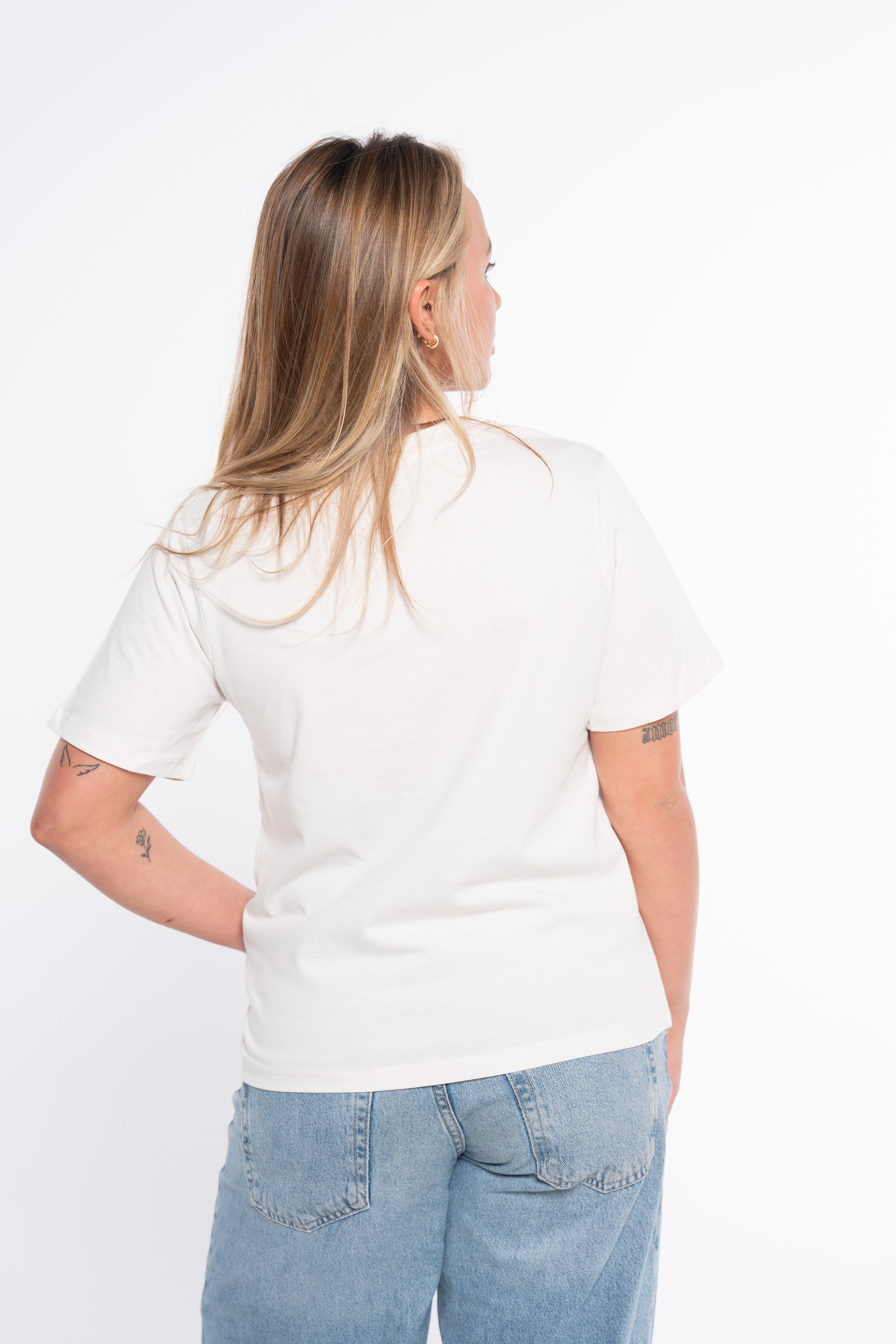 CAMISETA N23 BLANCO ROTO