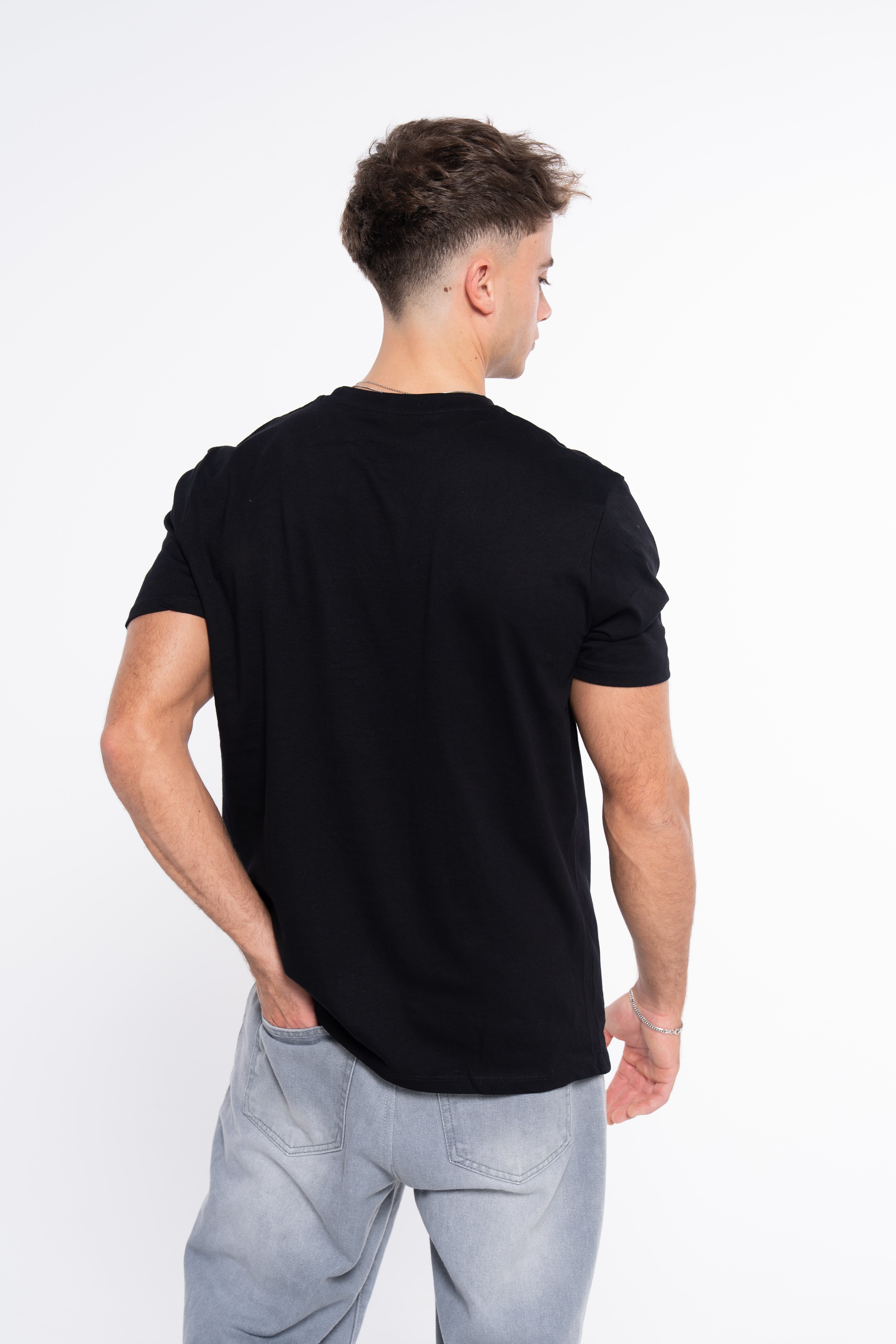CAMISETA LOGO RECTANGULAR NEGRO