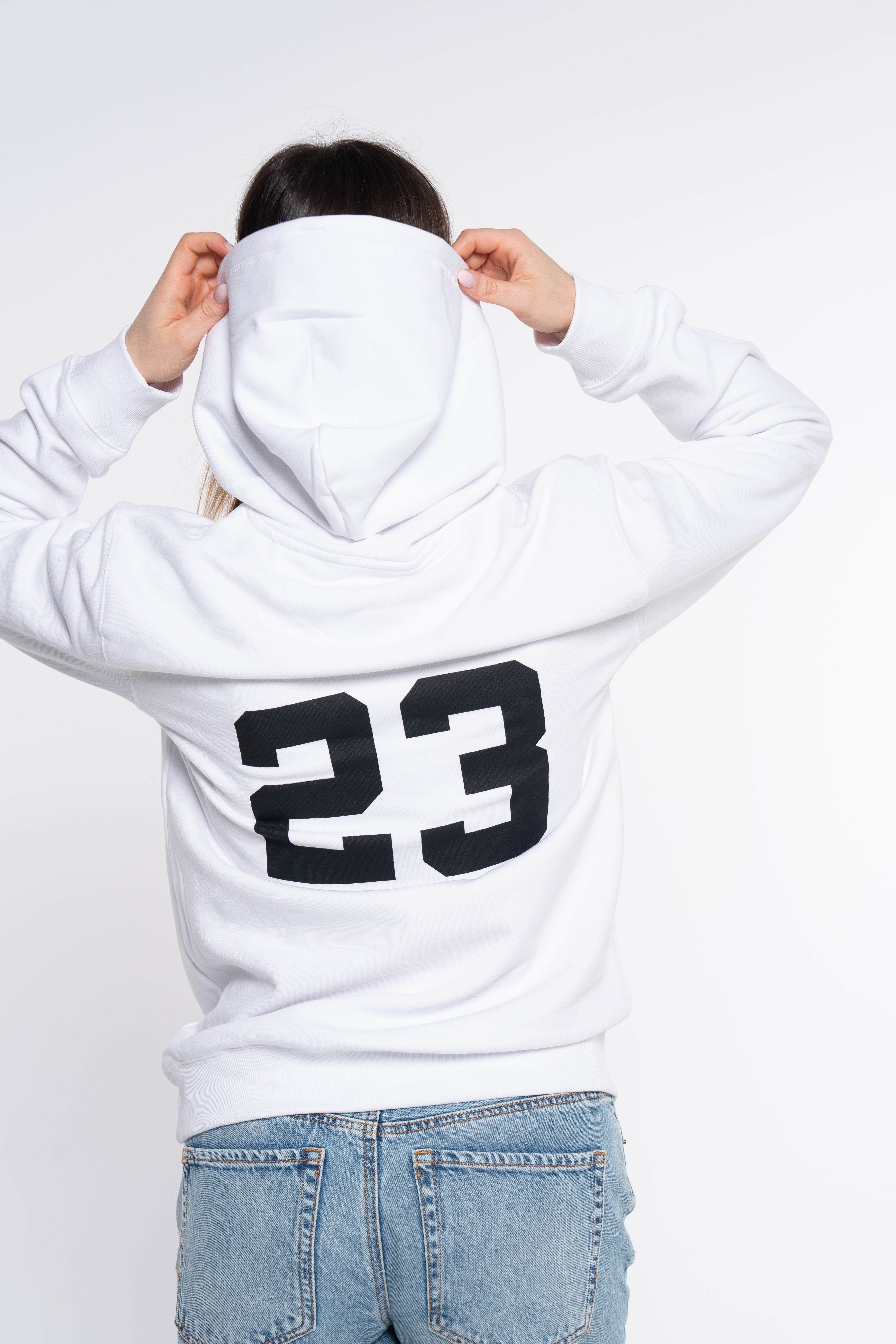 SUDADERA CLASSIC LOGO BLANCO
