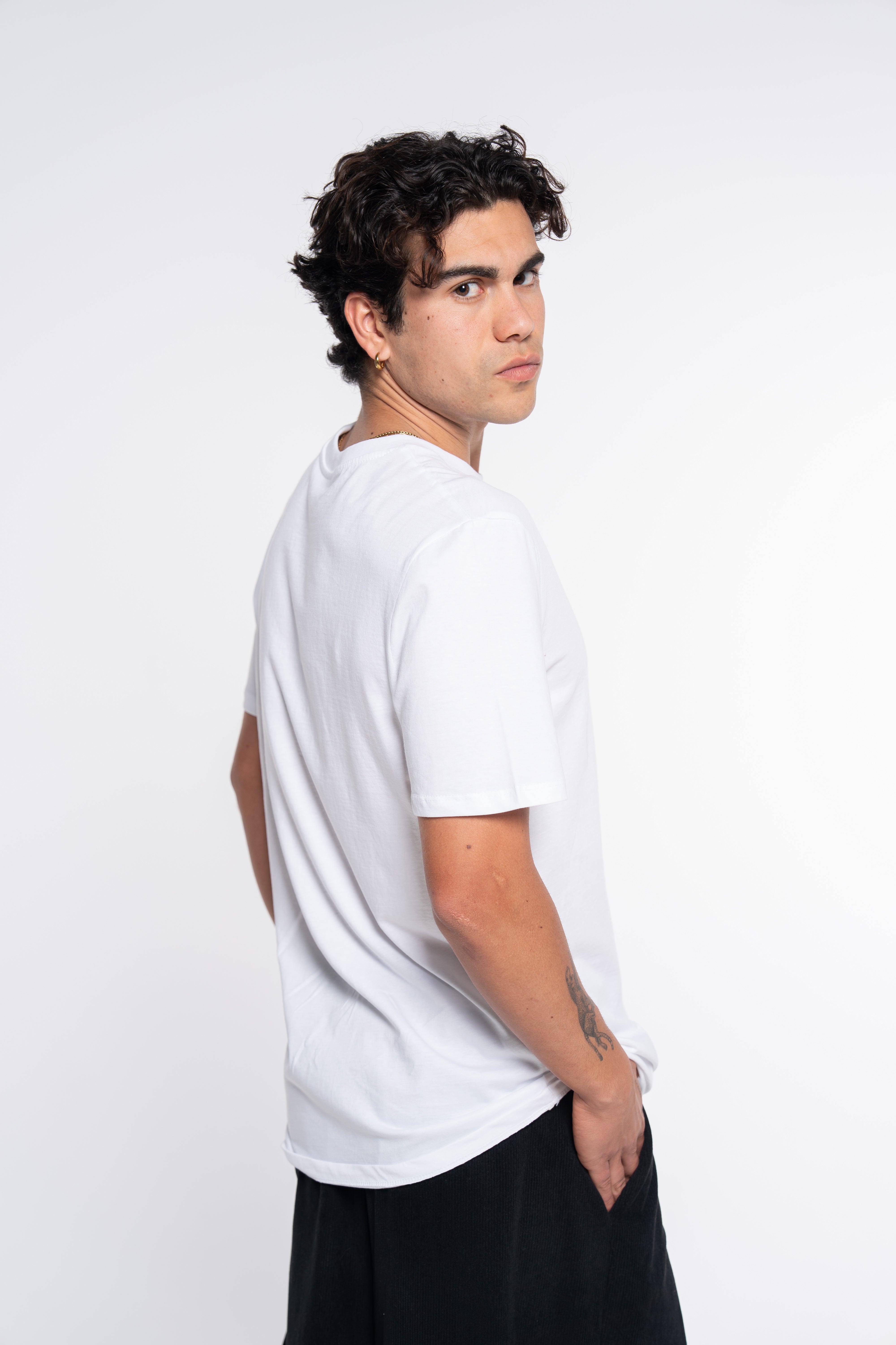 CAMISETA LOGO RECTANGULAR BLANCO