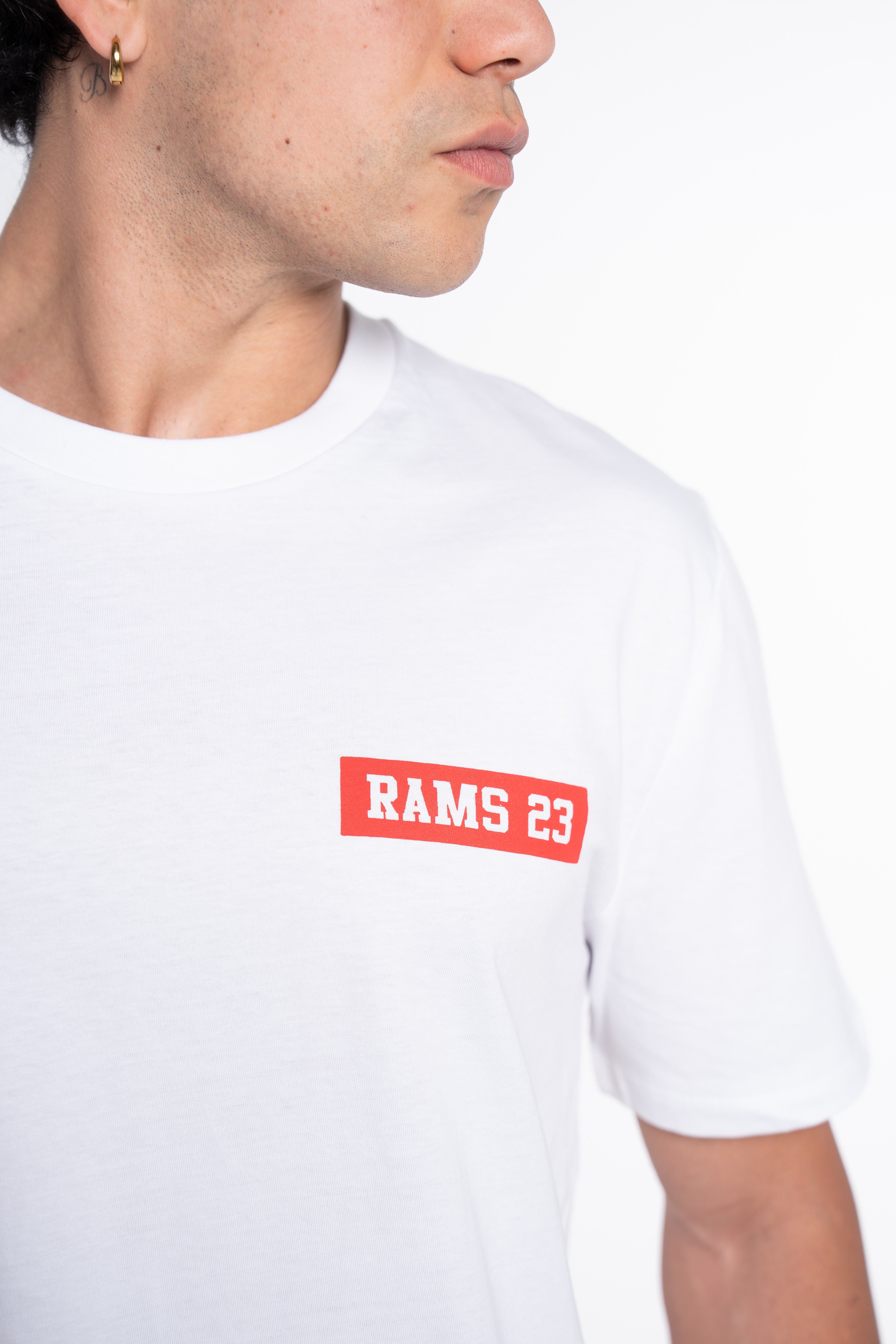 CAMISETA LOGO RECTANGULAR BLANCO