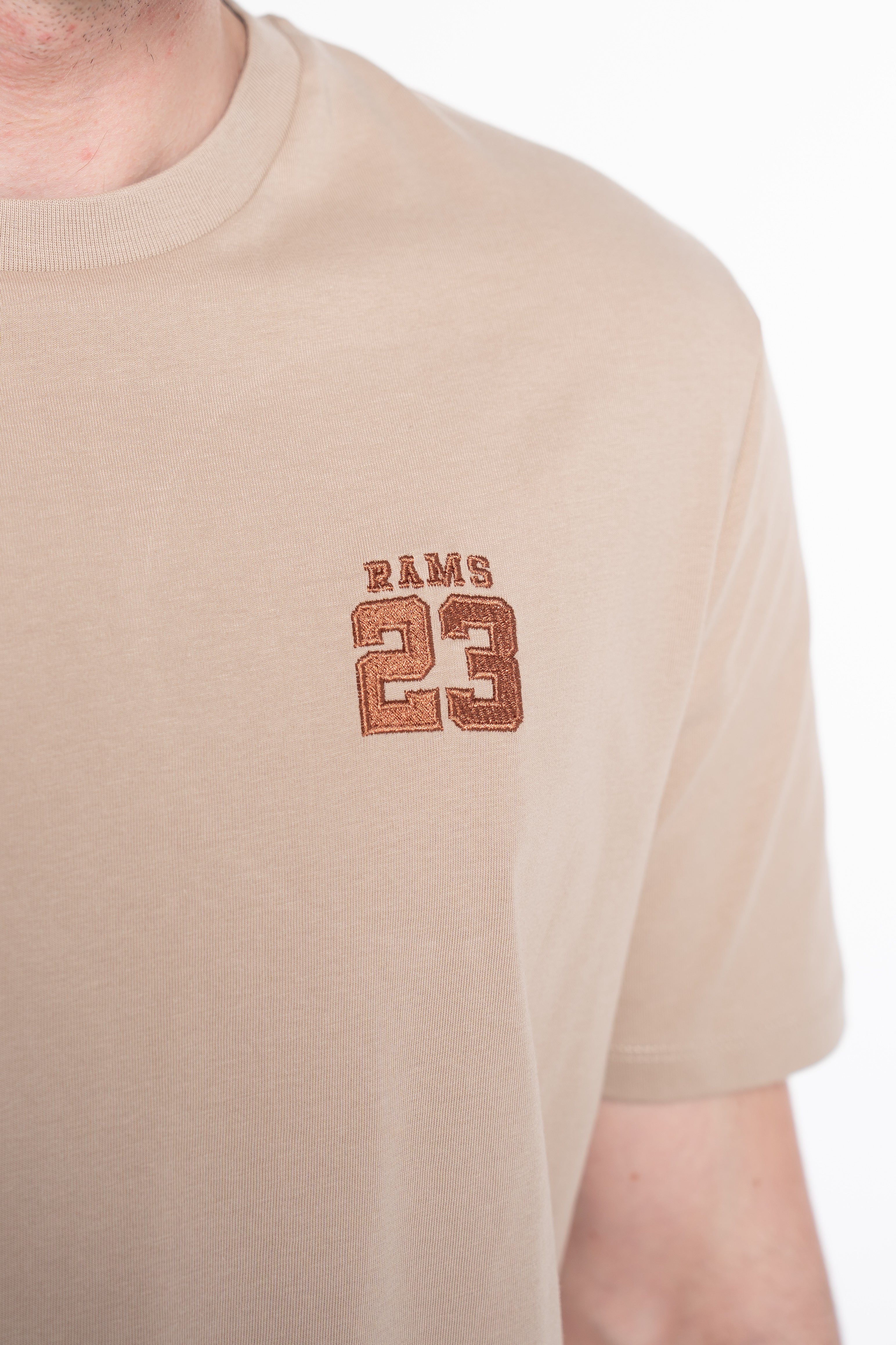 CAMISETA CLASSSIC LOGO BORDADO MARRON
