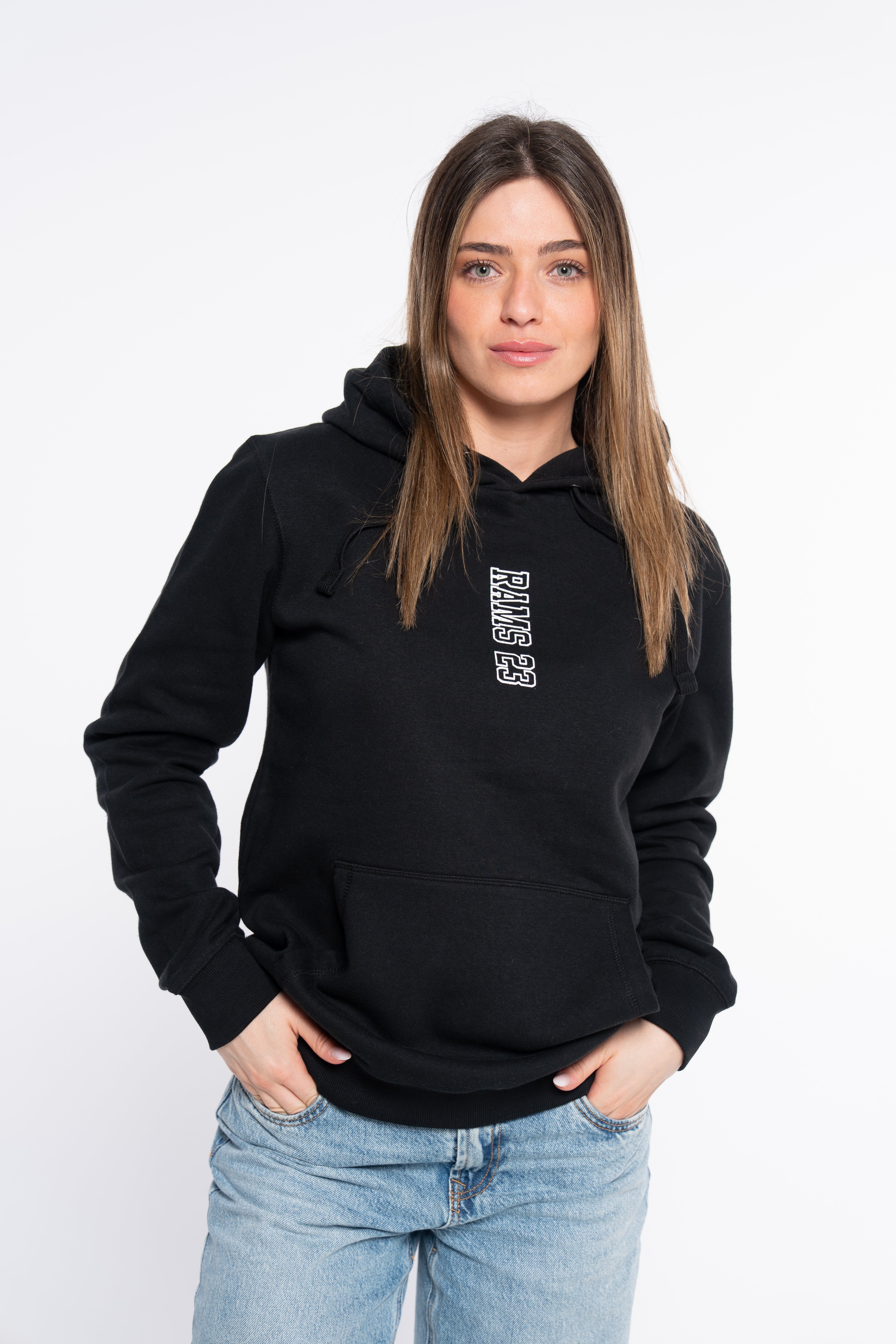 Sudadera RAMS23 SUDADERA VERTICAL NEGRO – NEGRO