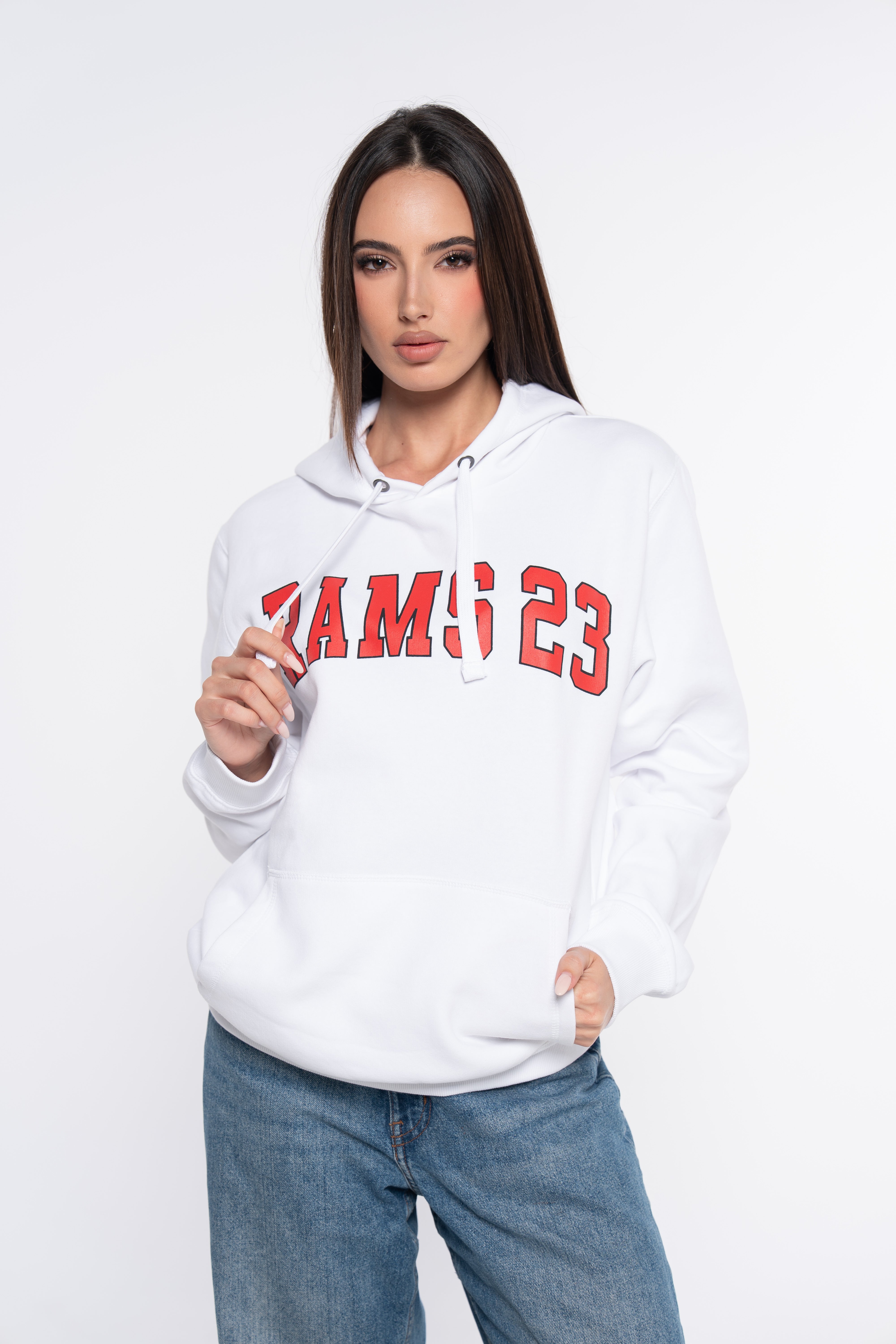 SUDADERA UNIVERSITY BLANCO