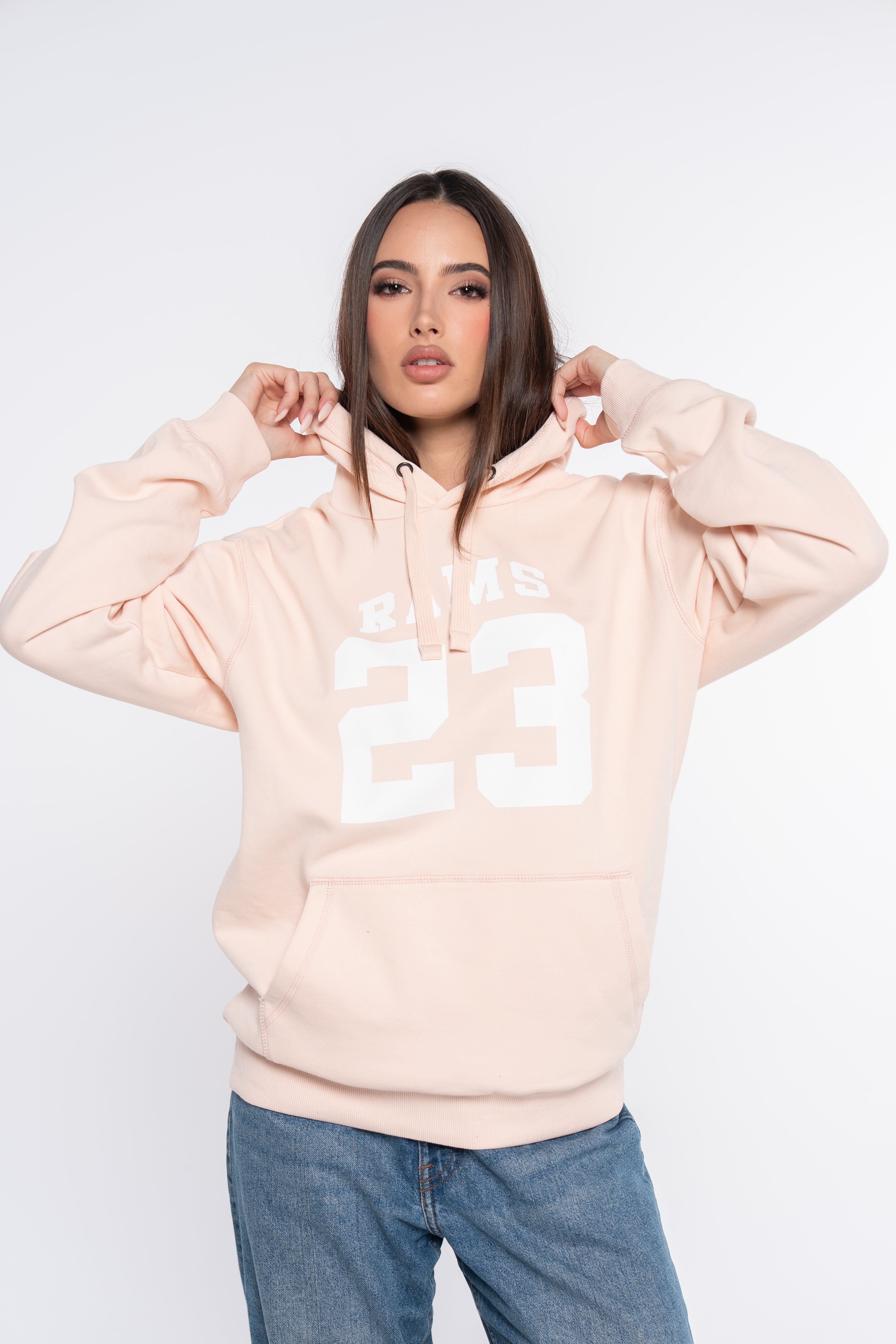 SUDADERA CLASSIC LOGO ROSA