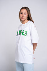 CAMISETA OVERSIZE RAMS 23 UNIVERSITY WHITE Verde