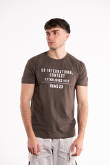 CAMISETA US INTERNATIONAL Marron