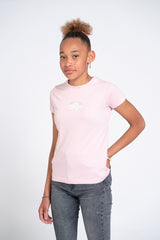 Camiseta Kid Rosa con Estampado de Dados