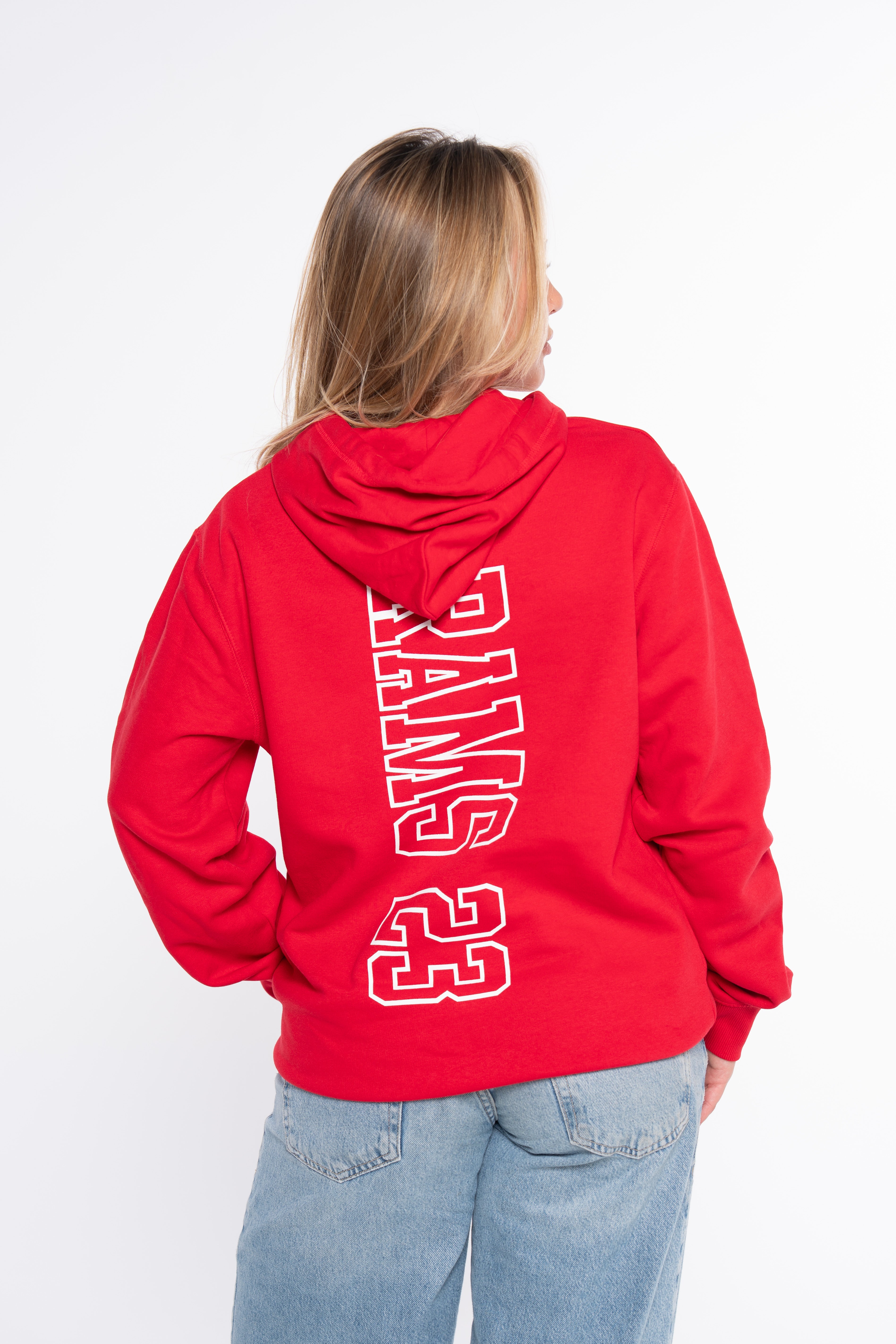 SUDADERA VERTICAL ROJO