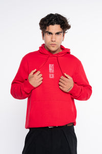 SUDADERA VERTICAL ROJO