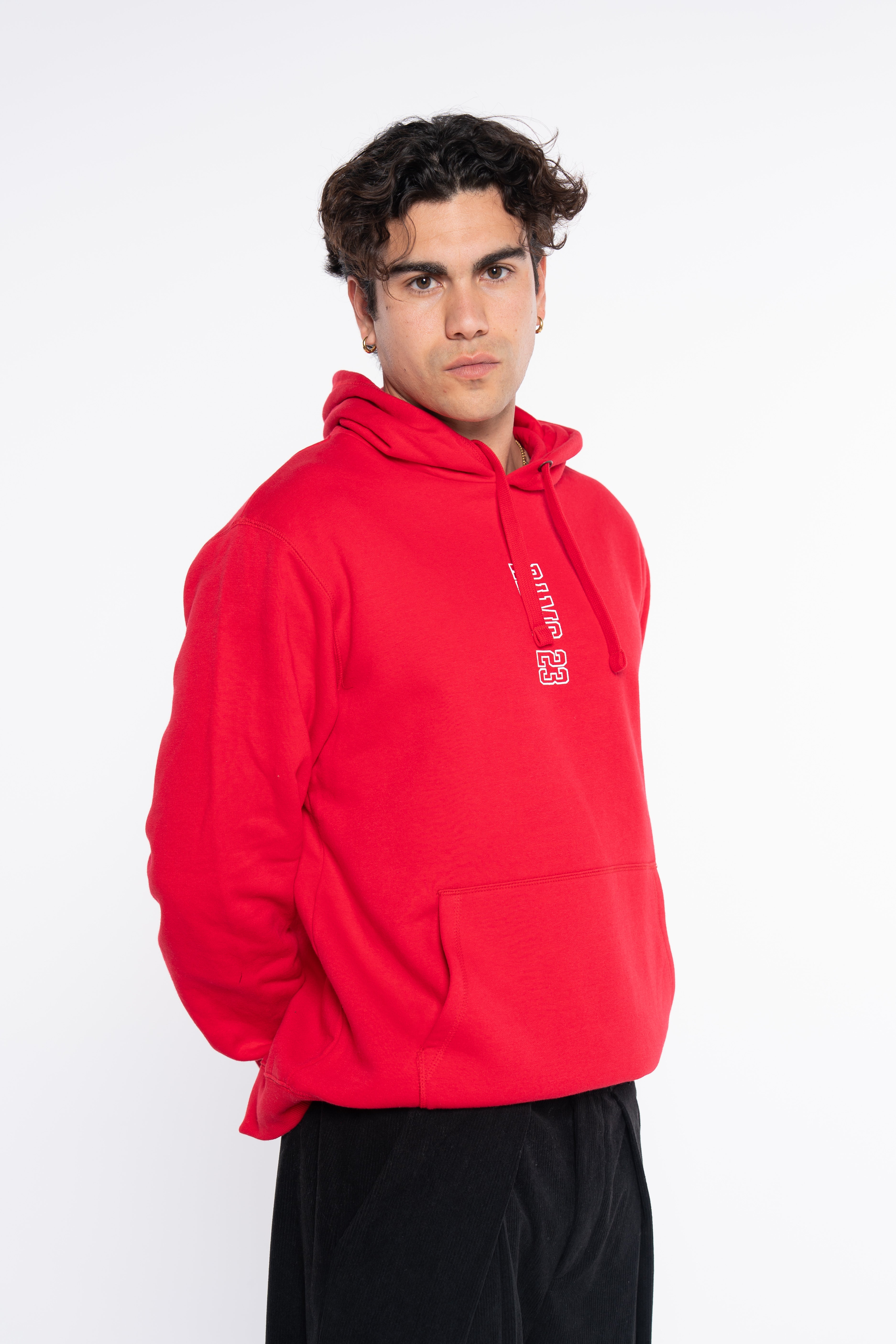 SUDADERA VERTICAL ROJO