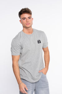 CAMISETA CLASSSIC LOGO BORDADO GRIS