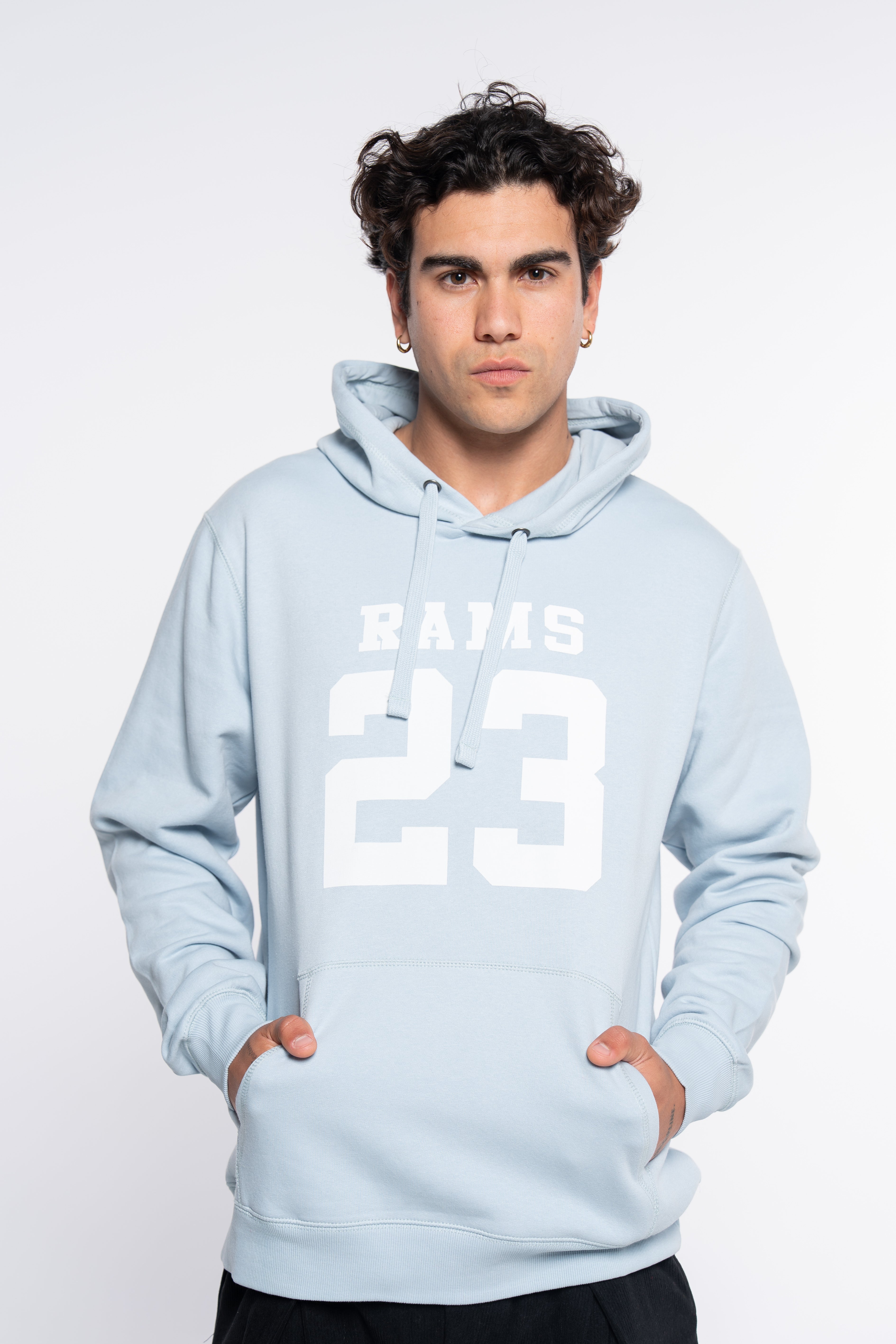 SUDADERA CLASSIC LOGO AZUL CLARO