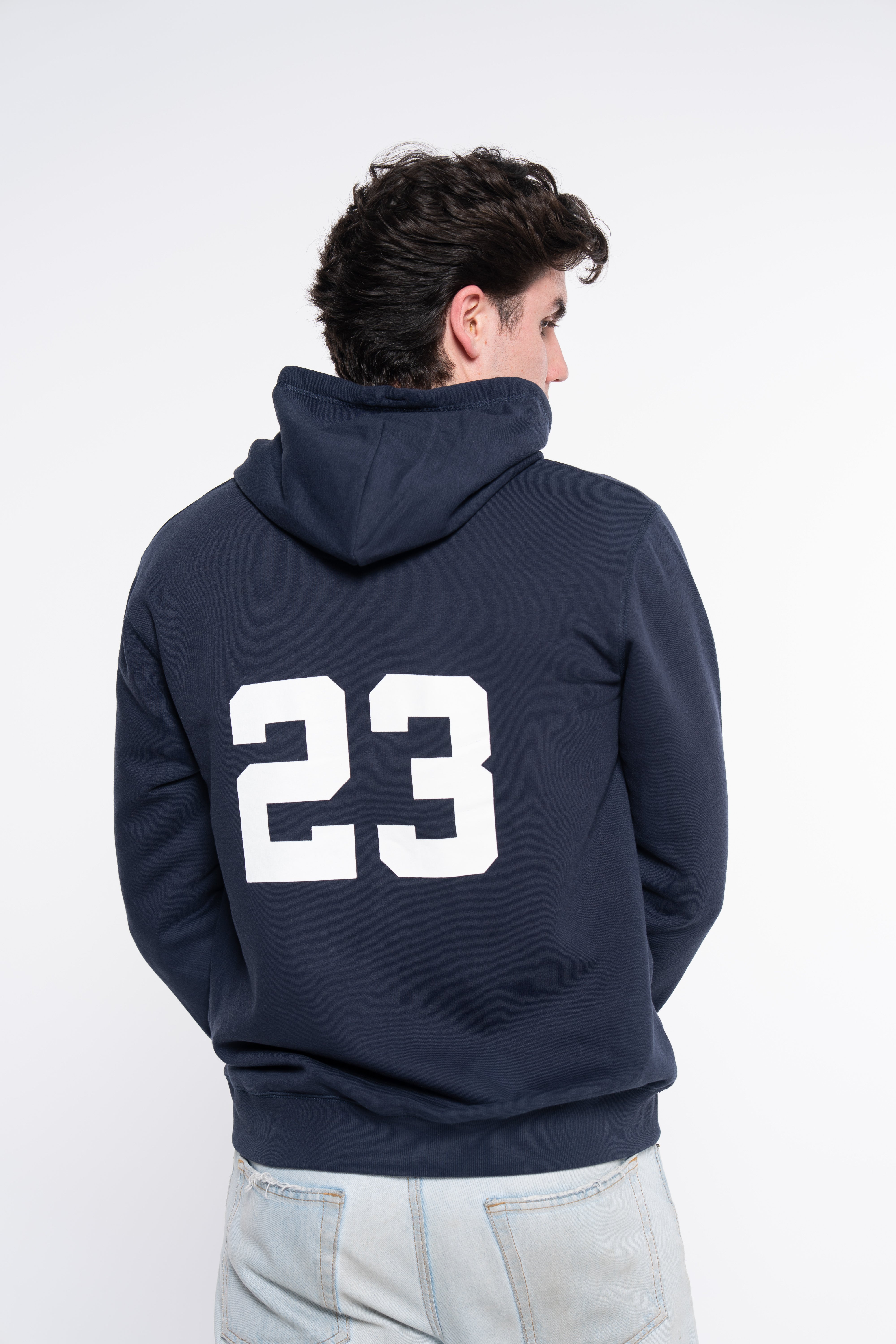 SUDADERA CLASSIC LOGO AZUL MARINO