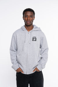 SUDADERA CREMALLERA CLASSIC LOGO GRIS