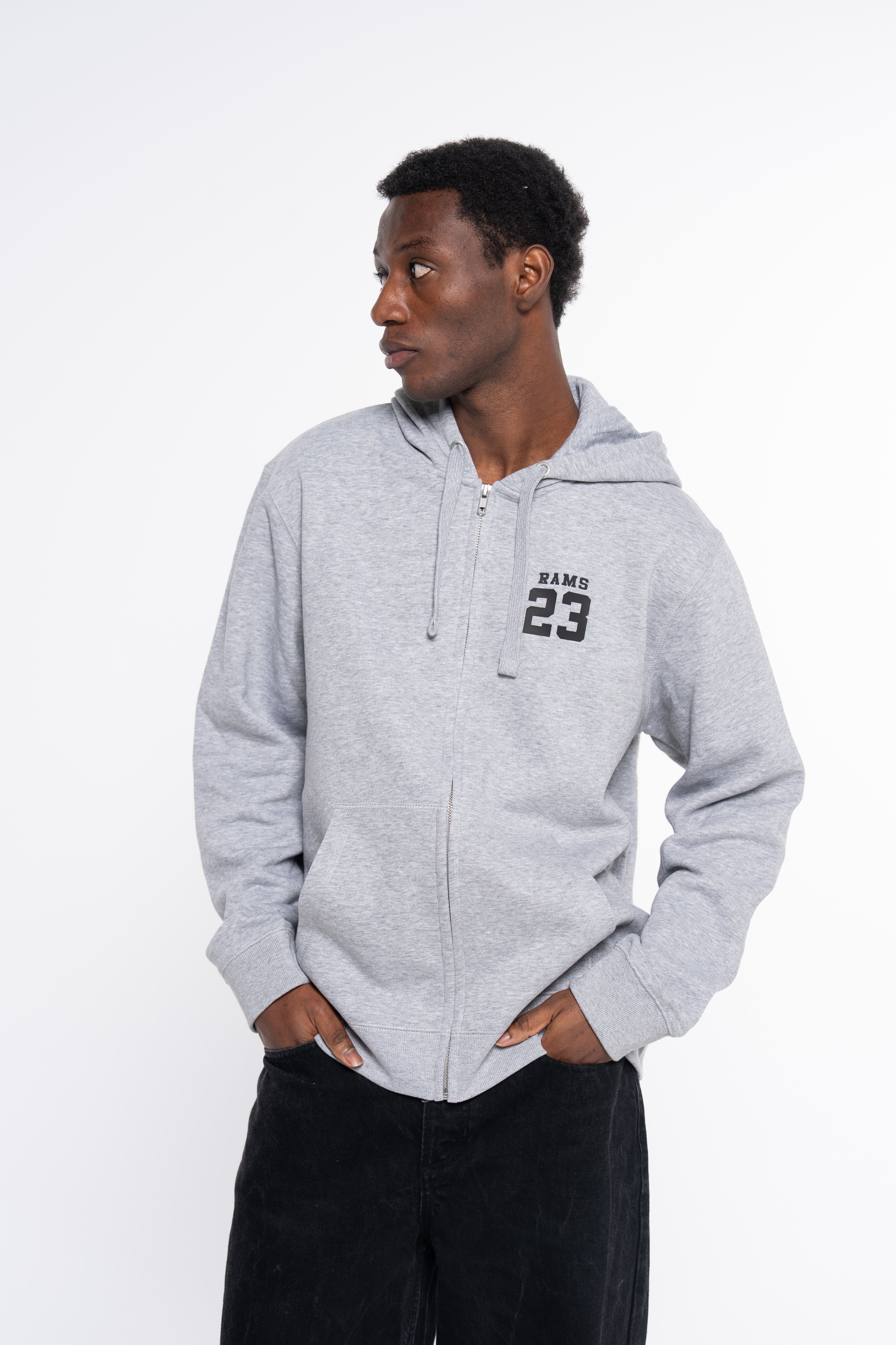 SUDADERA CREMALLERA CLASSIC LOGO GRIS