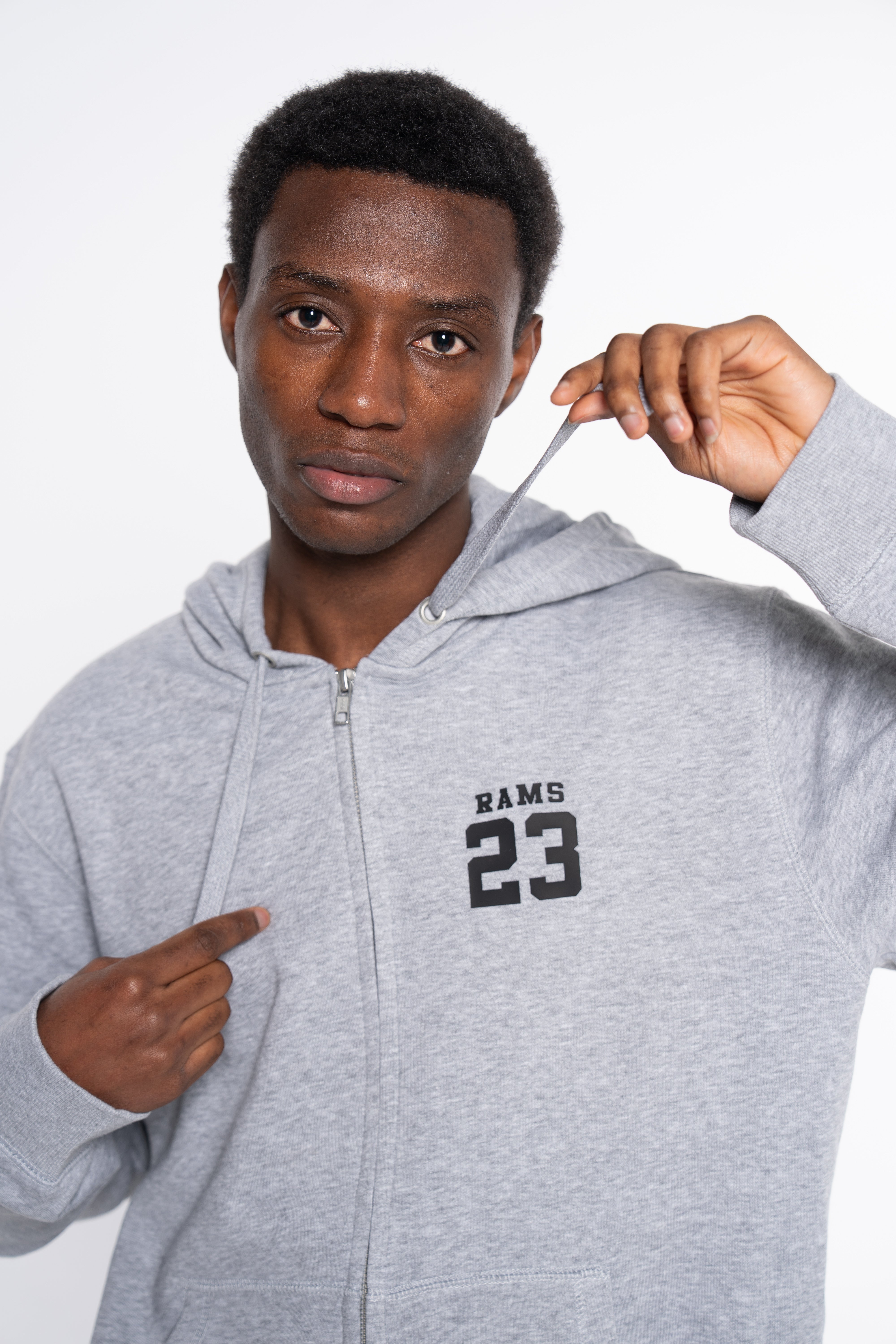 SUDADERA CREMALLERA CLASSIC LOGO GRIS