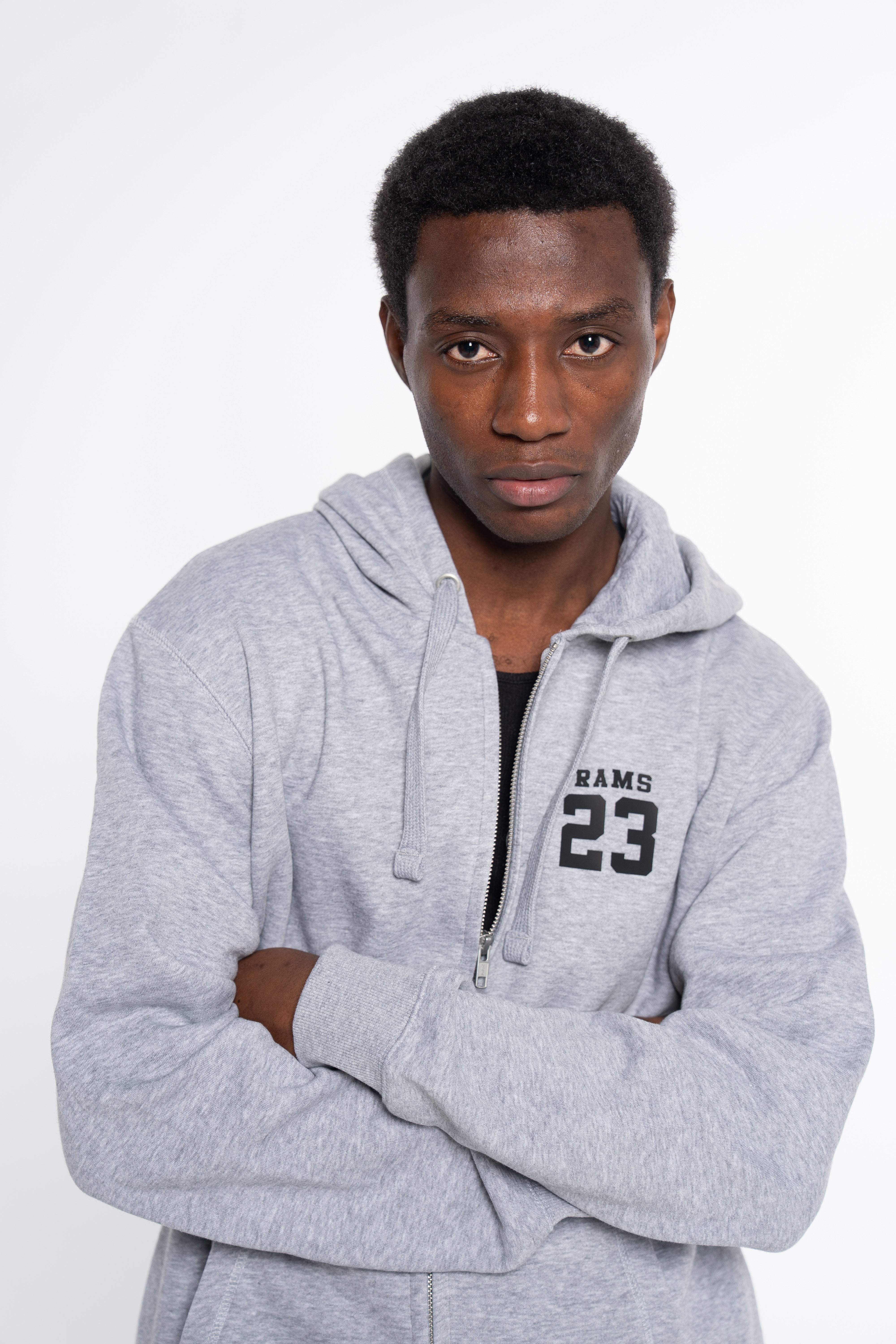 SUDADERA CREMALLERA CLASSIC LOGO GRIS