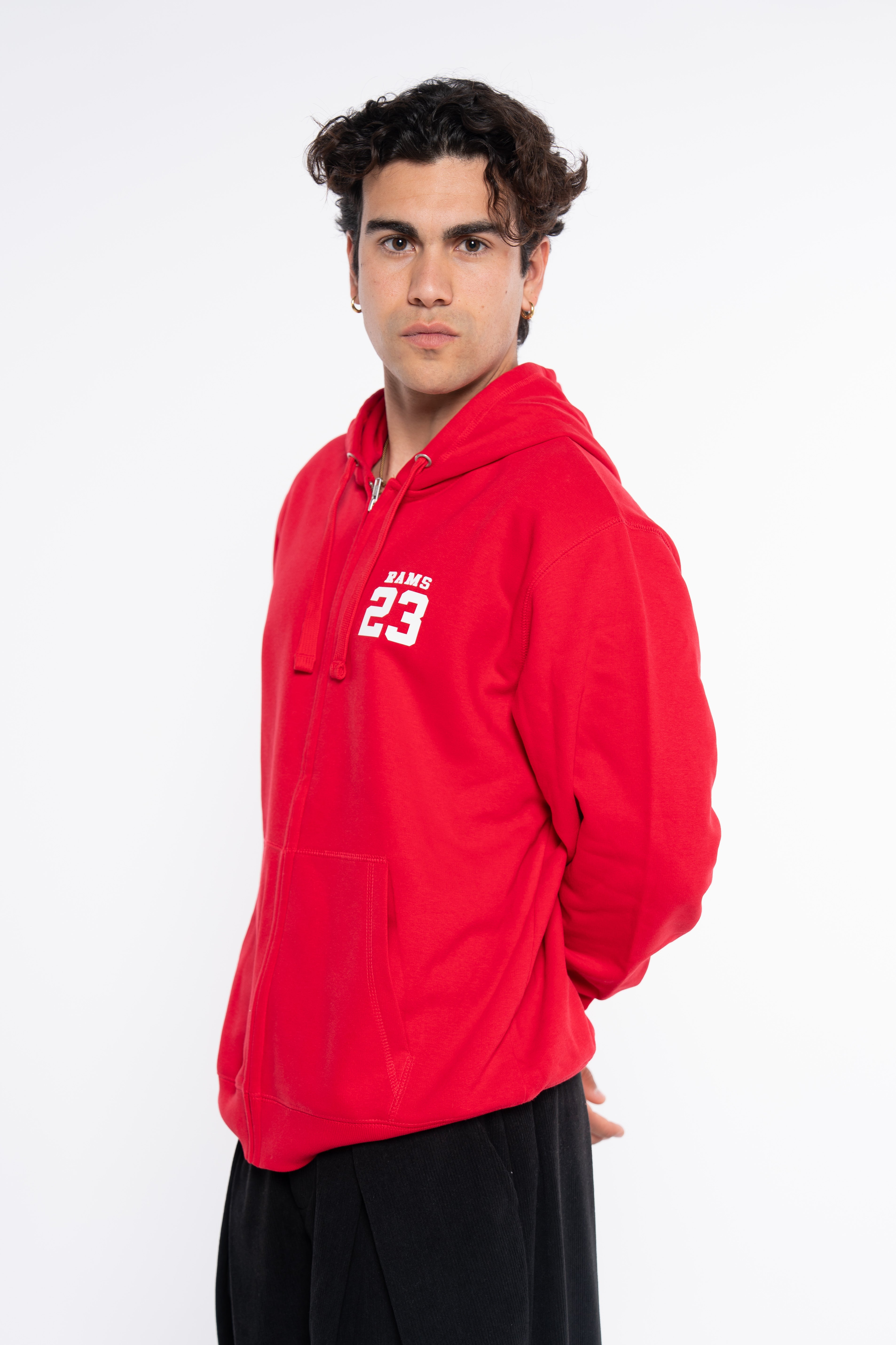 SUDADERA CREMALLERA CLASSIC LOGO ROJO