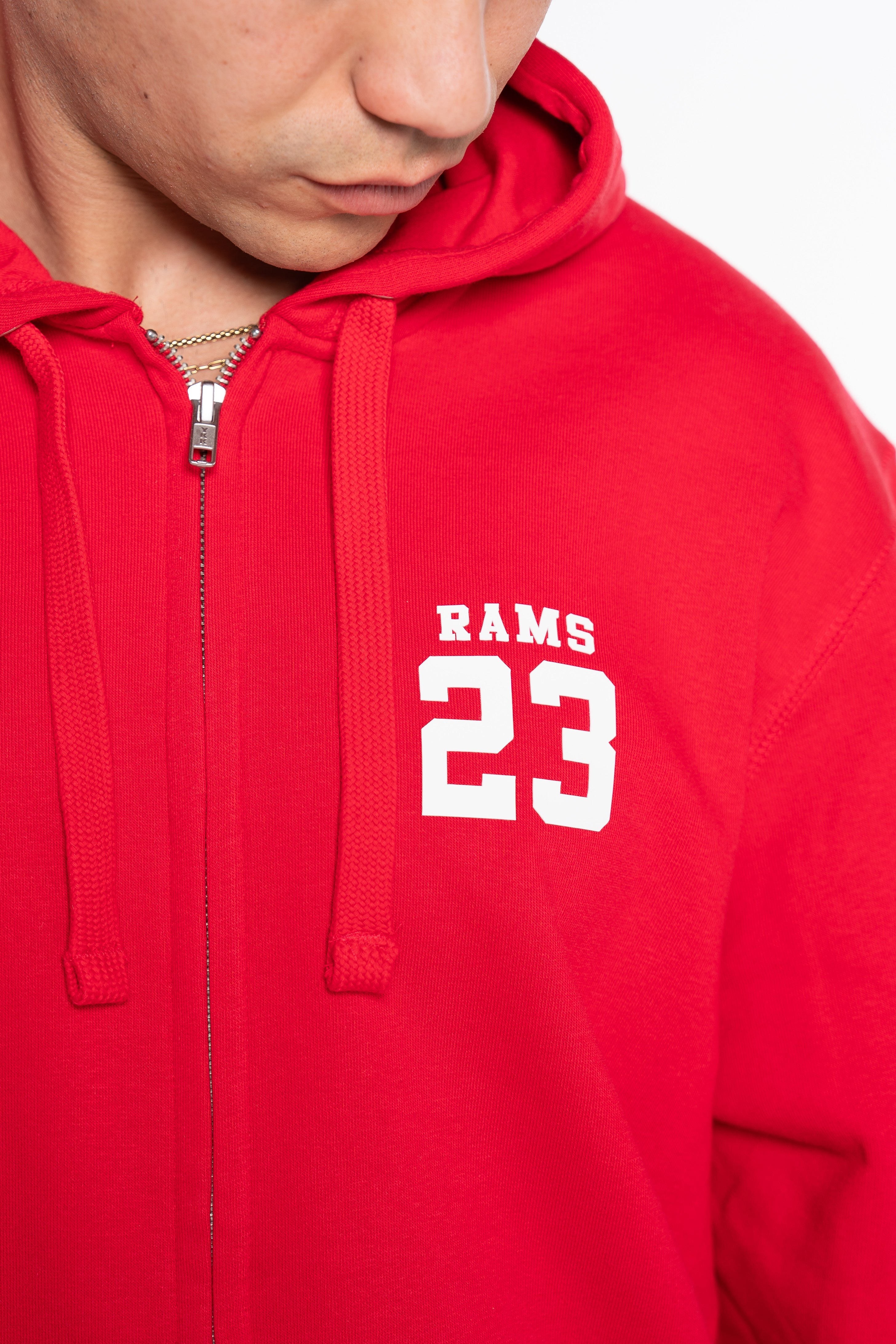 SUDADERA CREMALLERA CLASSIC LOGO ROJO