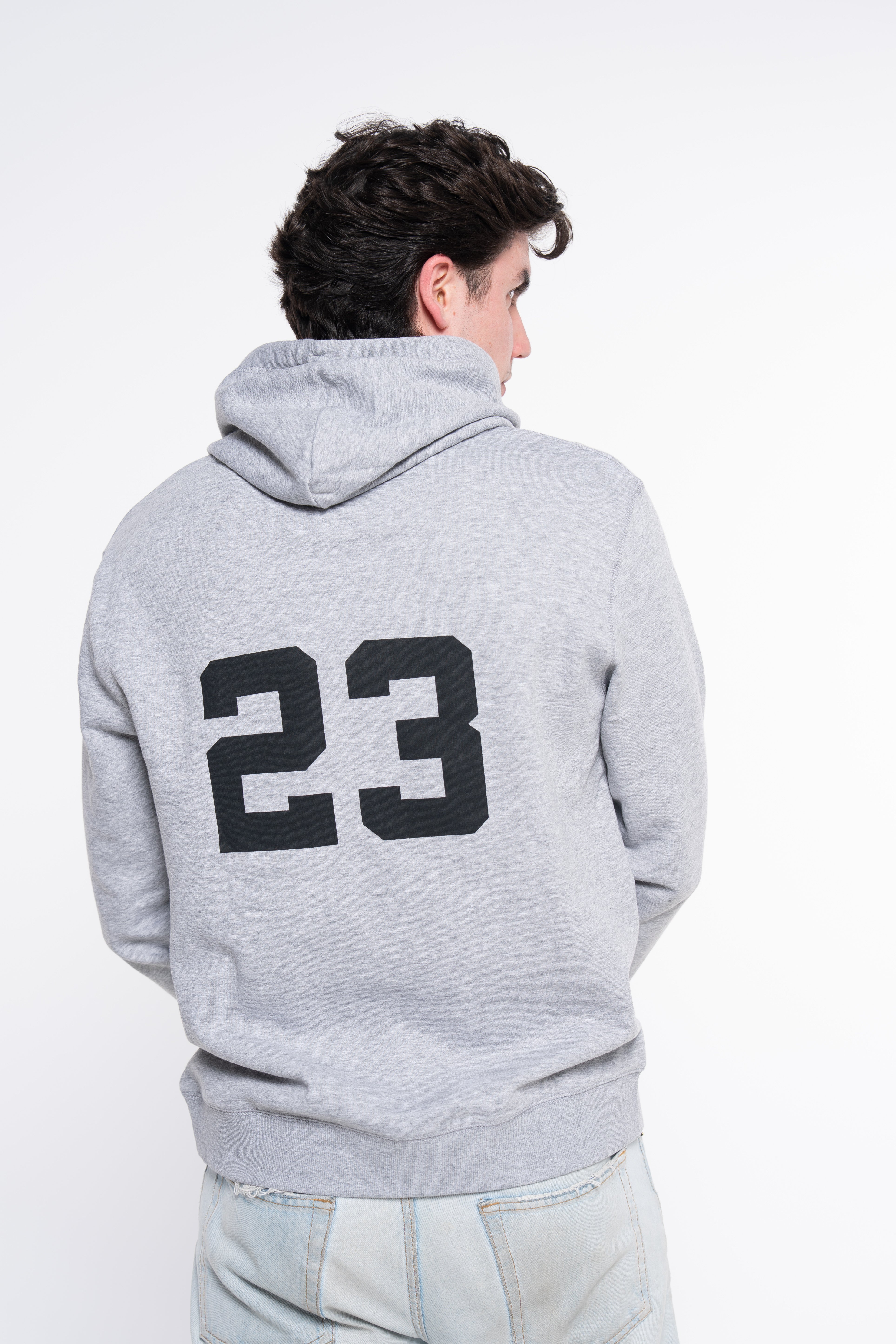 SUDADERA CLASSIC LOGO GRIS