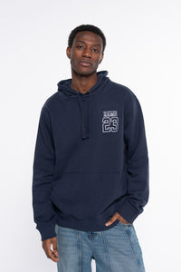 SUDADERA BORDADO SILUETA AZUL BLANCO
