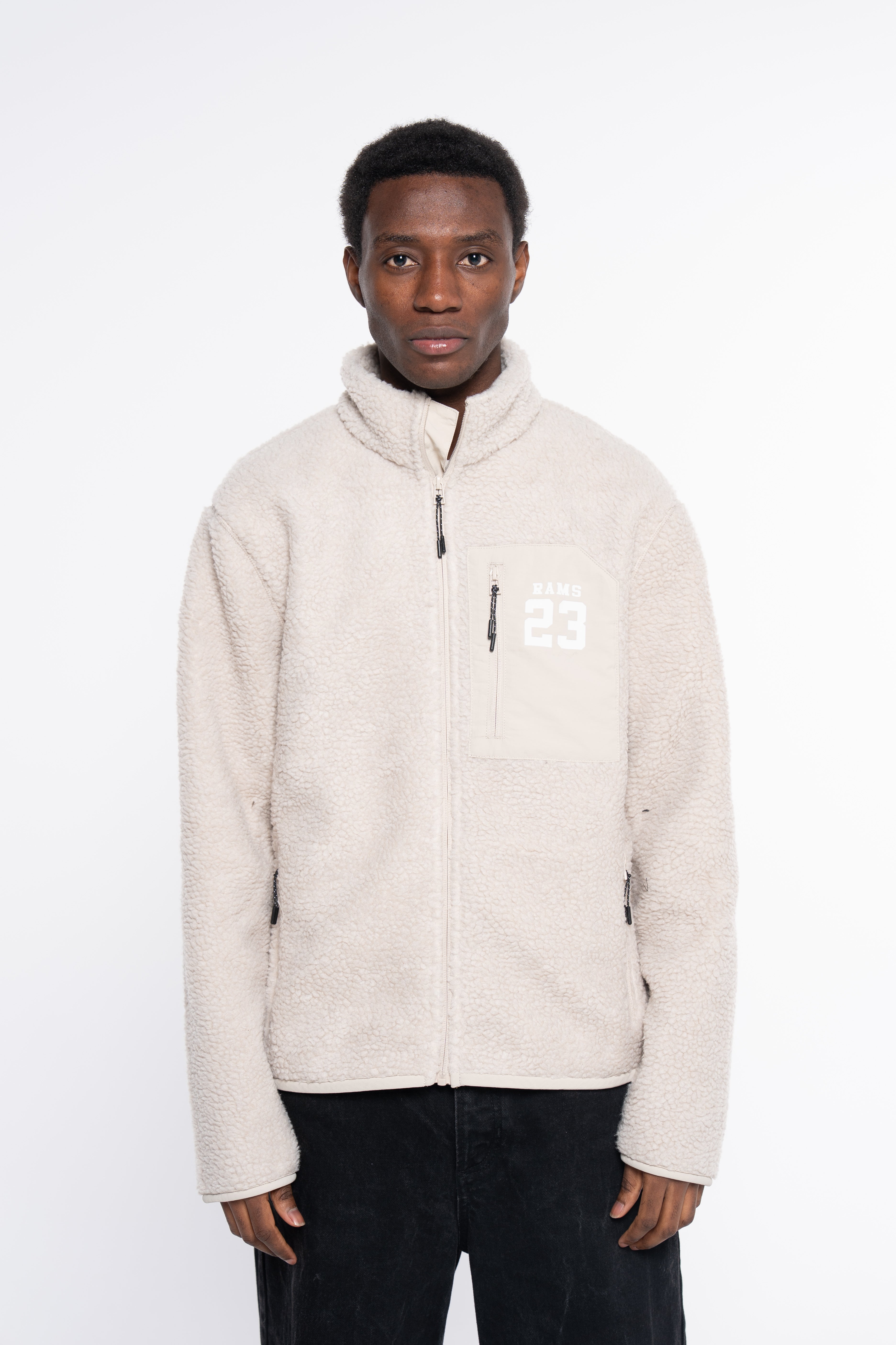 Chaquetas RAMS23 CHAQUETA SHERPA CREMA – CREMA
