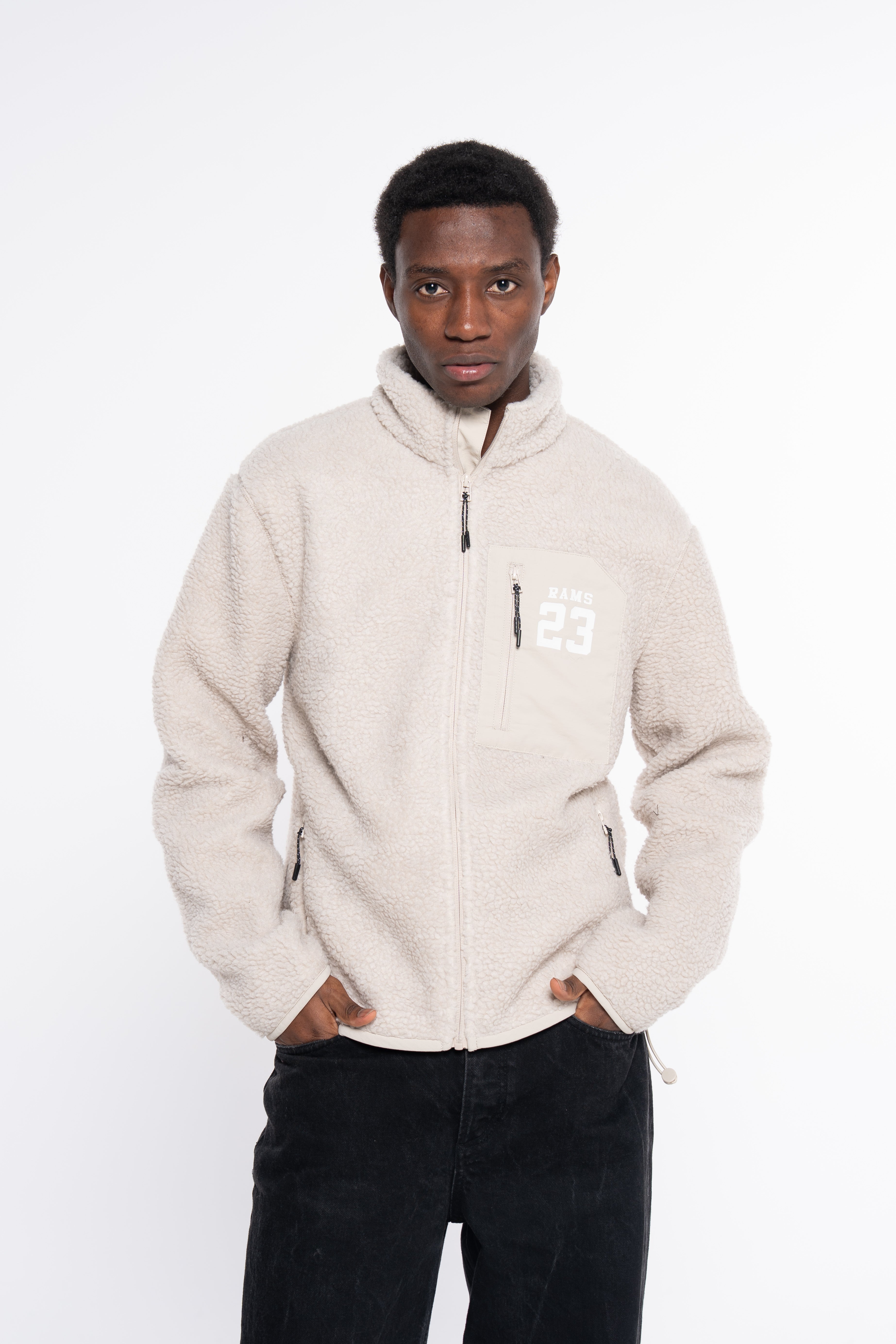 CHAQUETA SHERPA CREMA