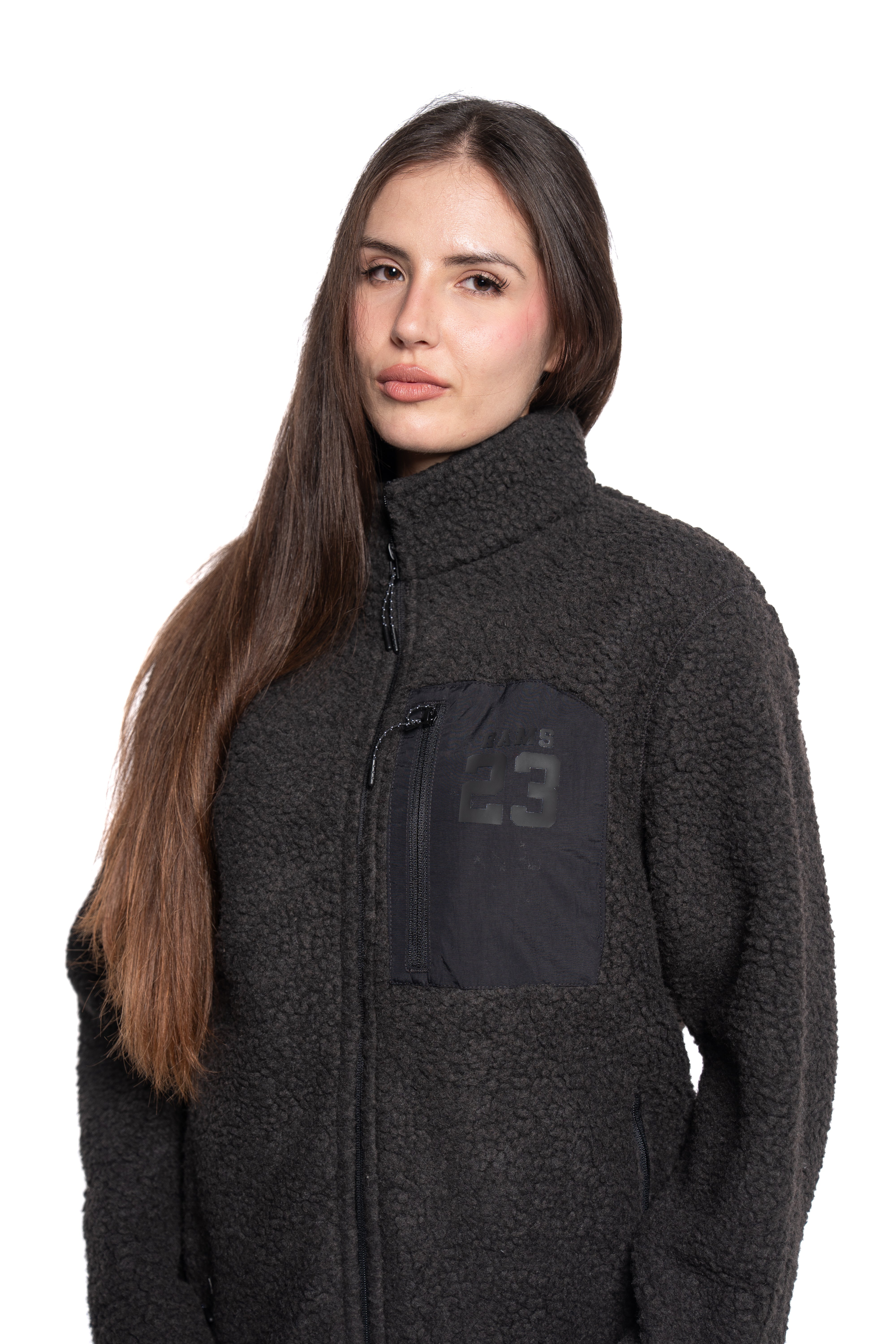 CHAQUETA SHERPA NEGRA