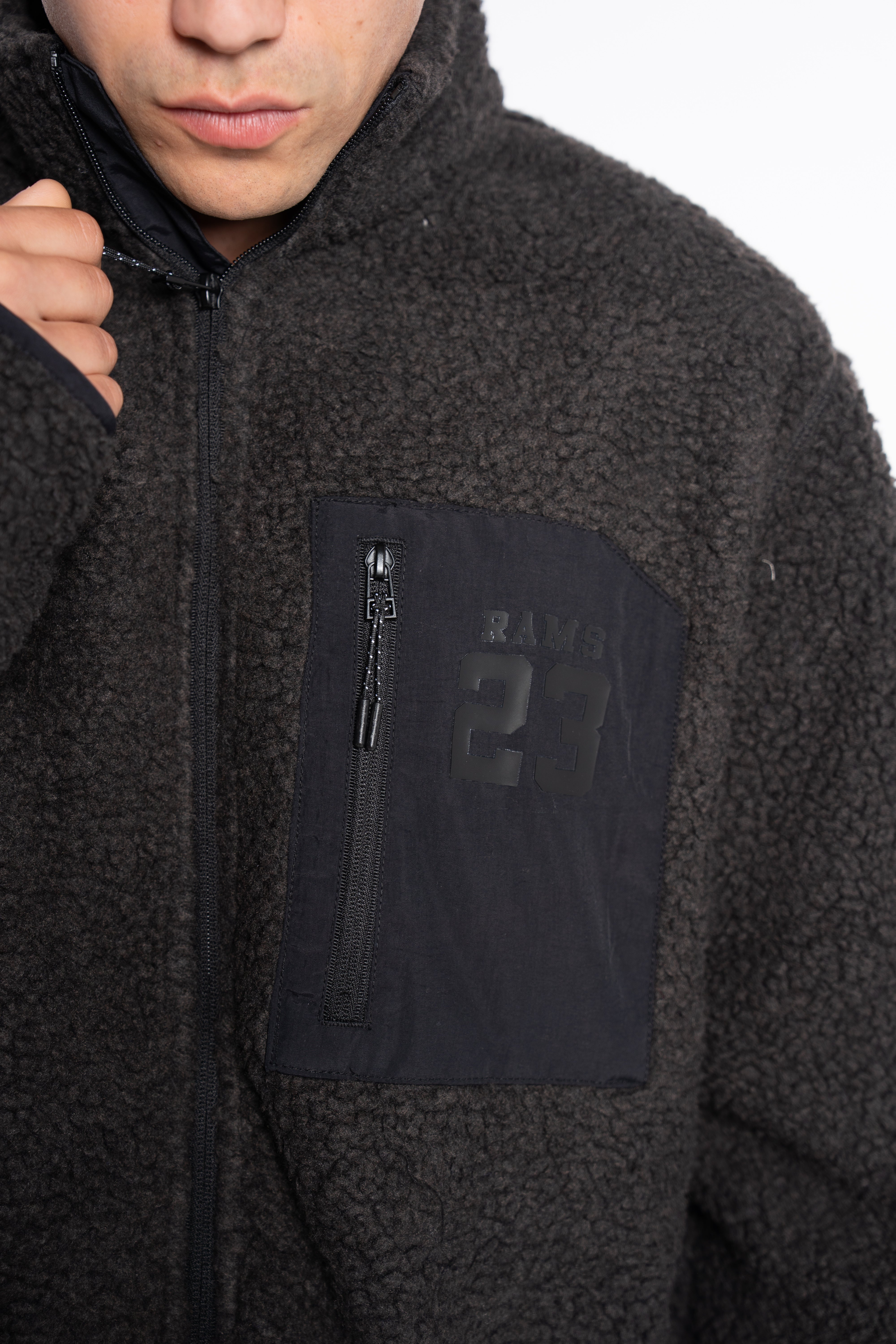 CHAQUETA SHERPA NEGRA
