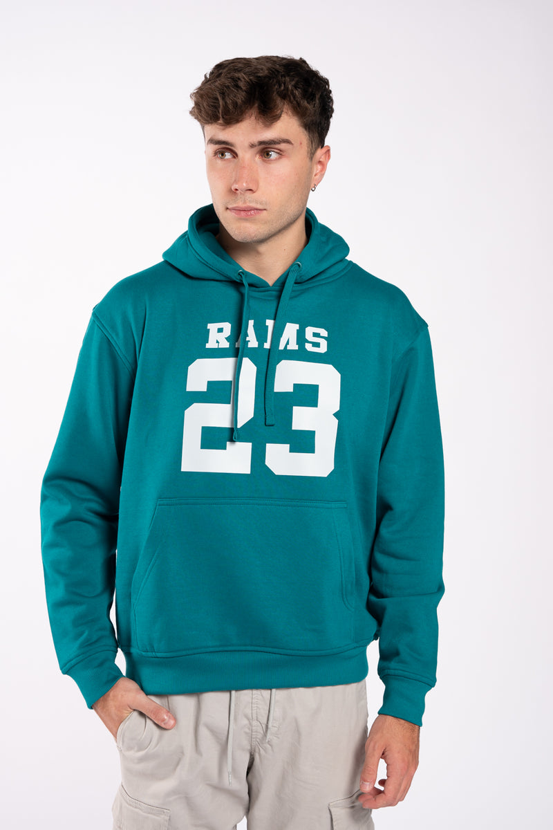 Sudadera Classic Logo Turquesa – Rams 23