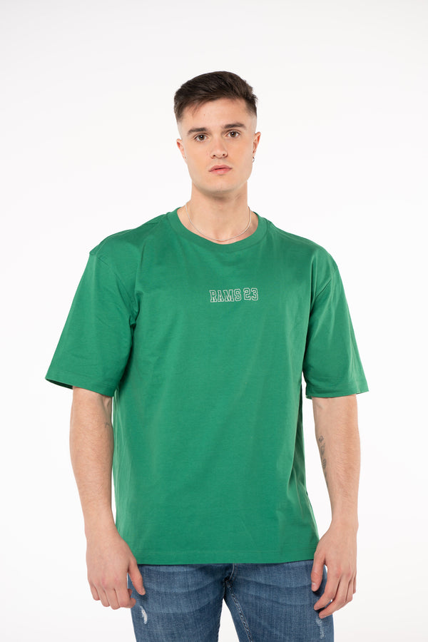 Camiseta Verde Estampado SILUETA