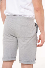 Pantalón corto con cinta Gris