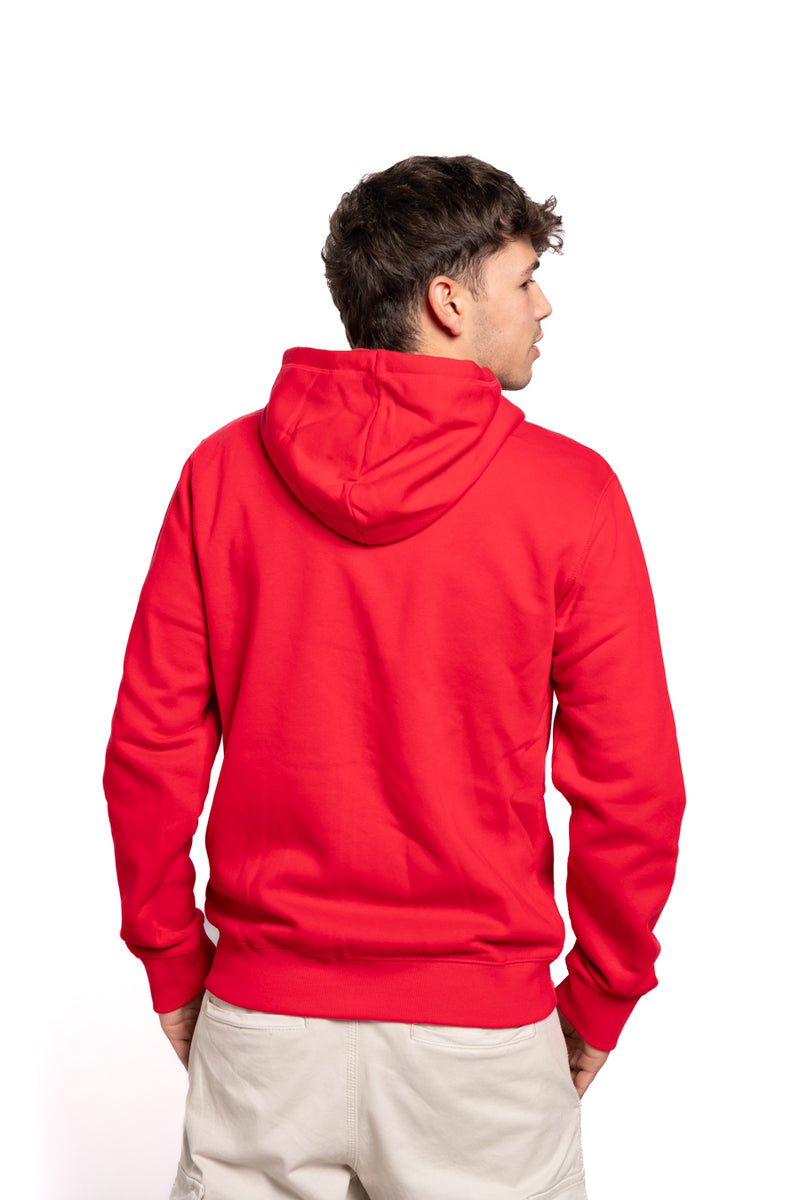 Sudadera classic logo cremallera Rojo