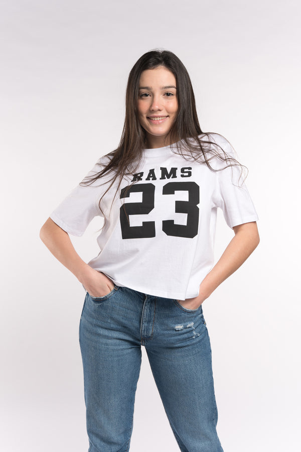 Camiseta Rams Classic logo Blanco