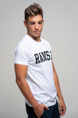Camiseta Rams 23 Logo Grande Blanco/Negro